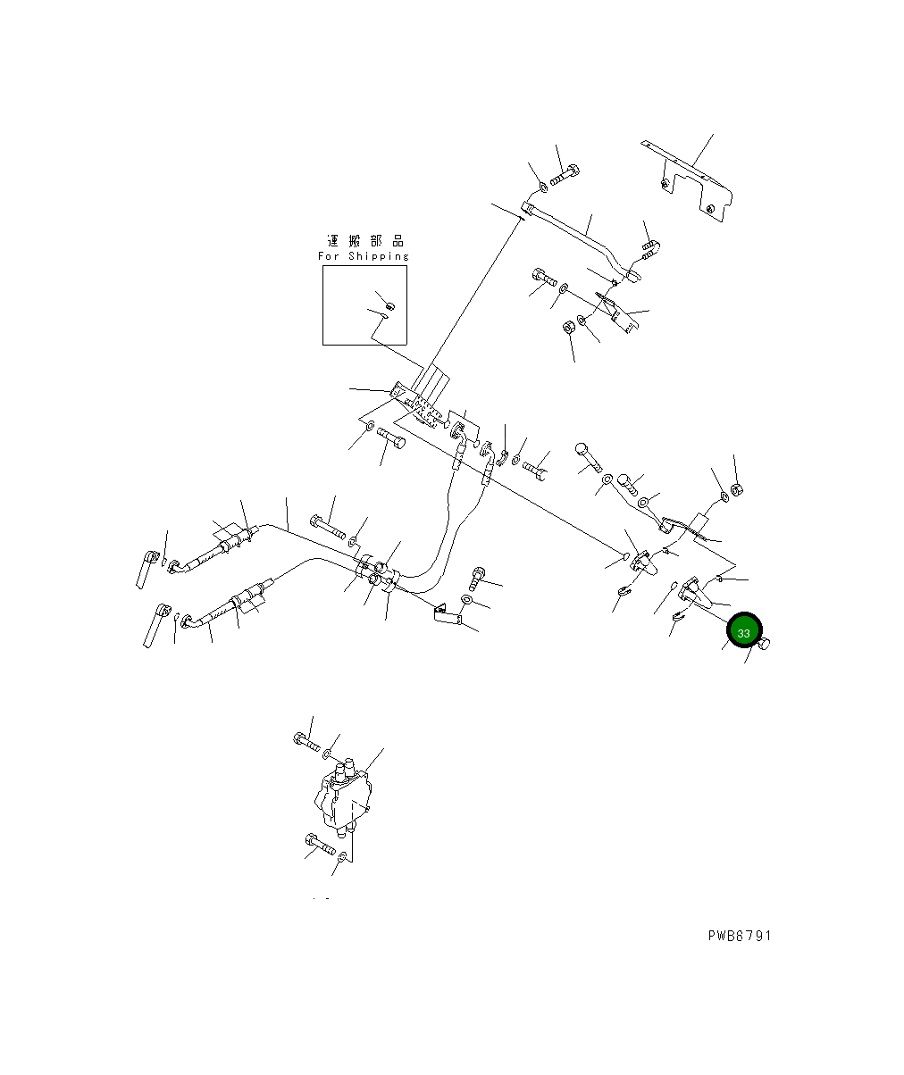 Трубка 19M-61-13990 Komatsu