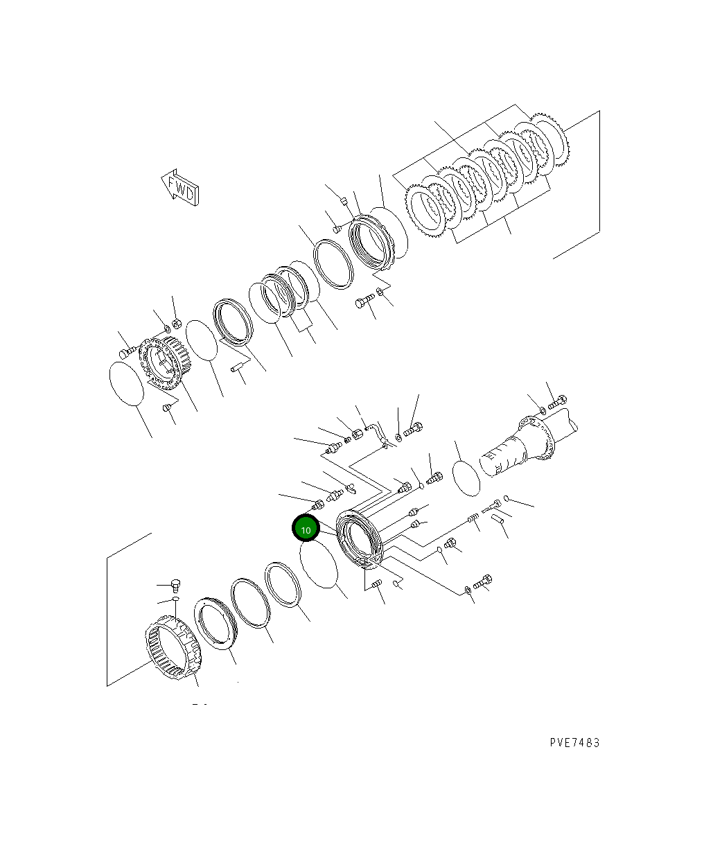 Цилиндр 427-33-11112 Komatsu