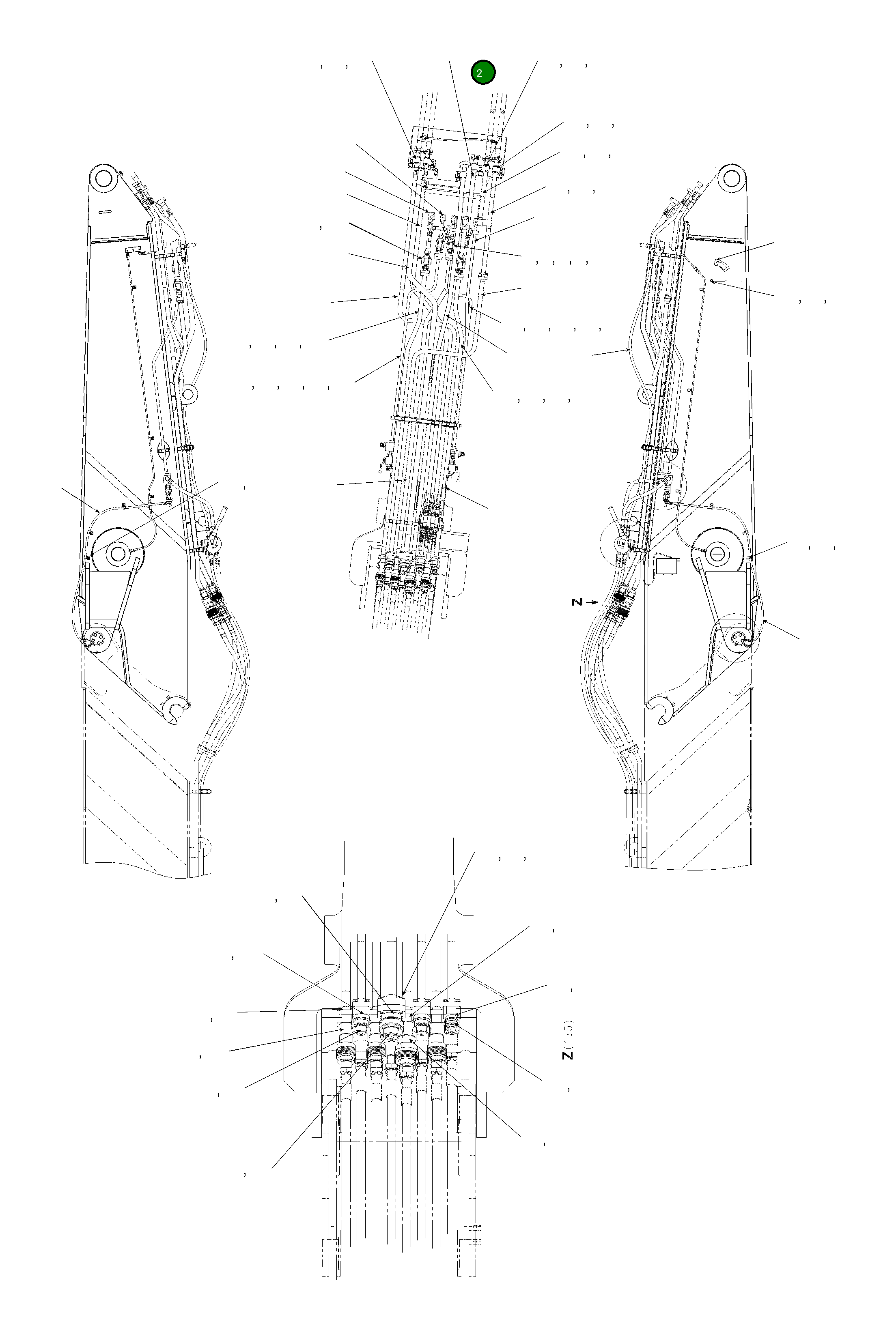 Трубка 208-70-KC510 Komatsu