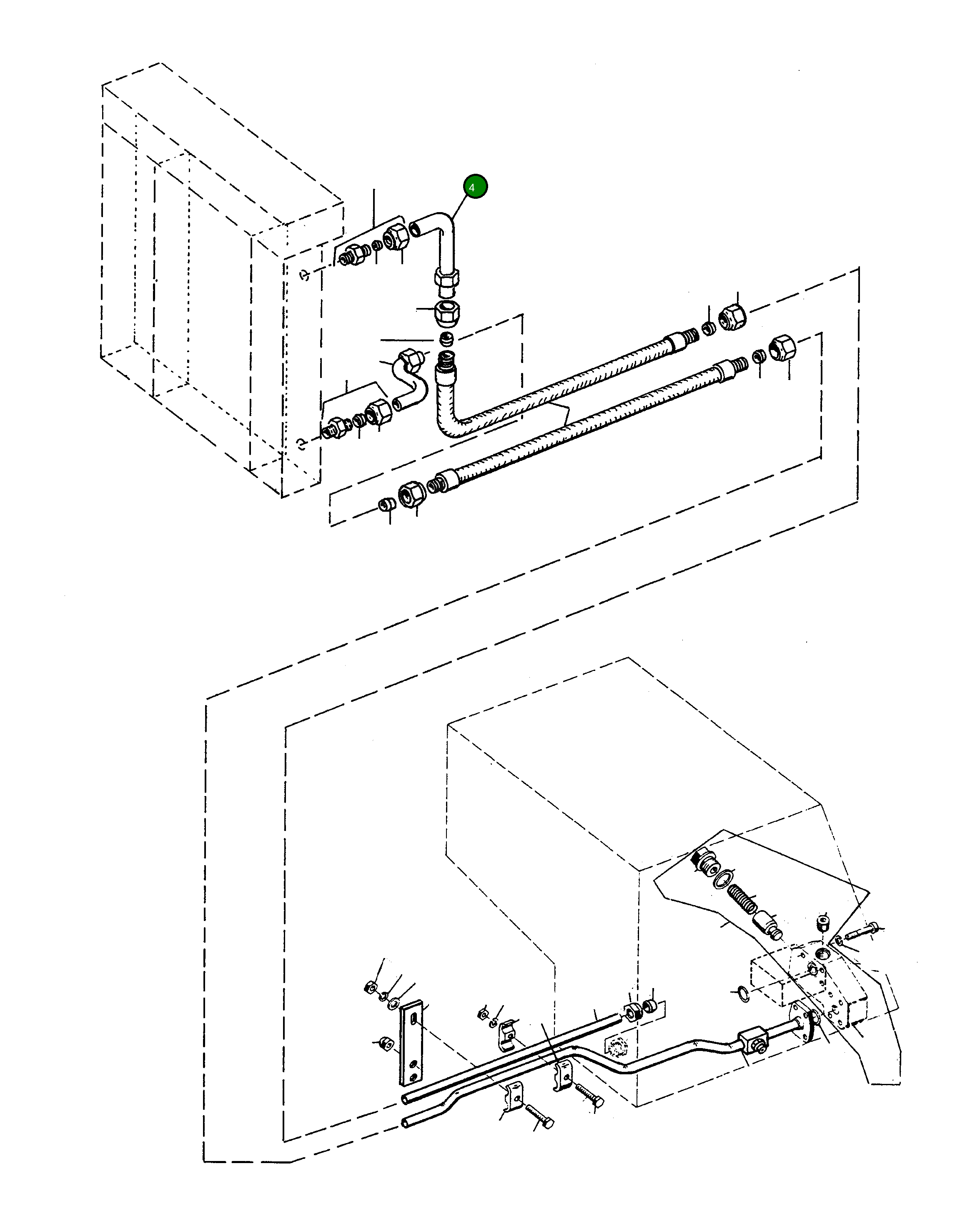 Трубка 2979603M91 Komatsu