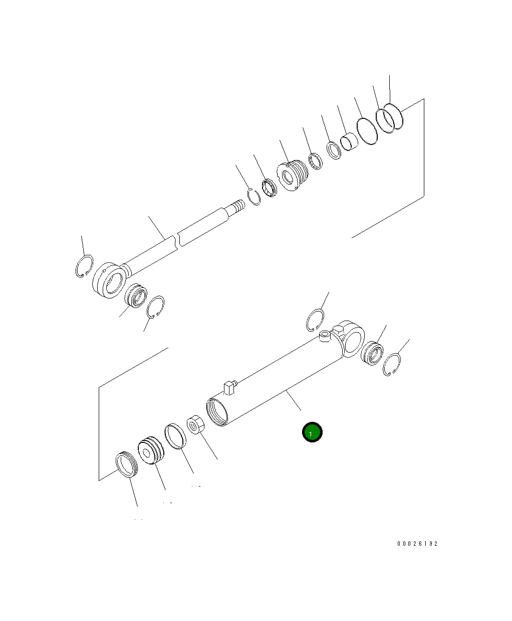 Цилиндр 707-11-85350 Komatsu