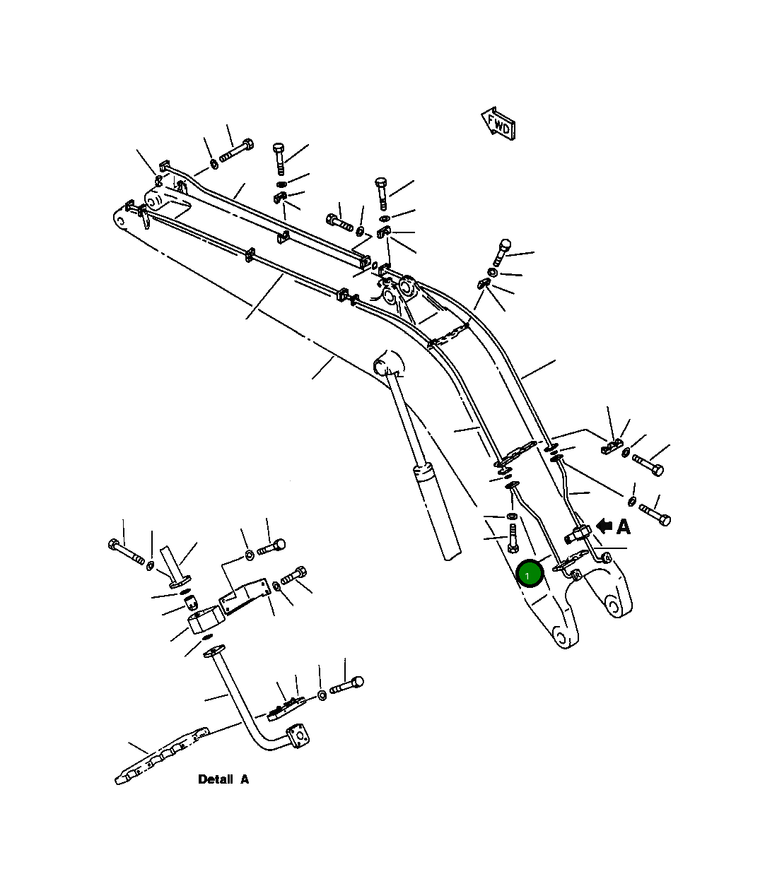 Трубка 209-62-68140 Komatsu