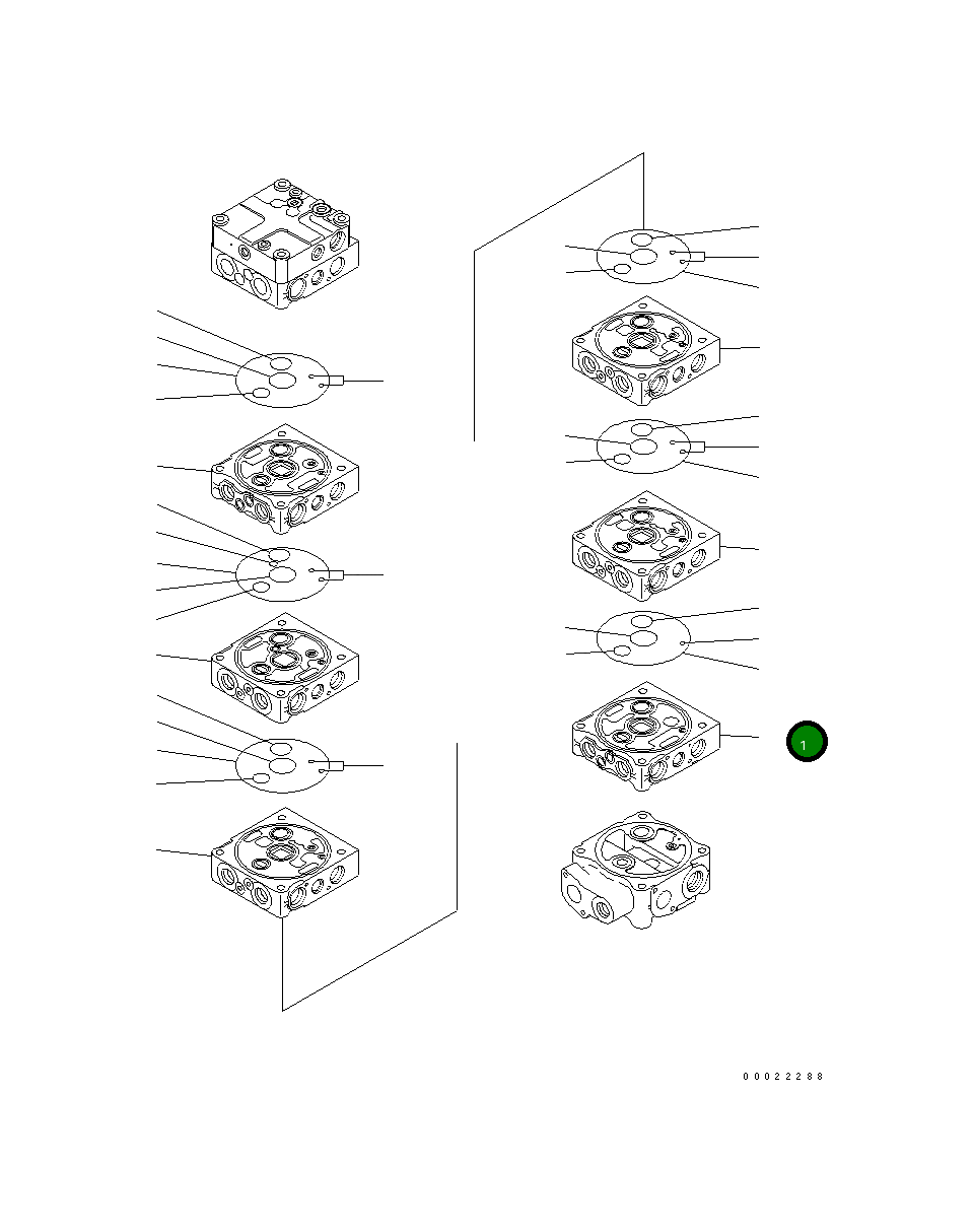 Управляющий клапан 723-57-17200 Komatsu