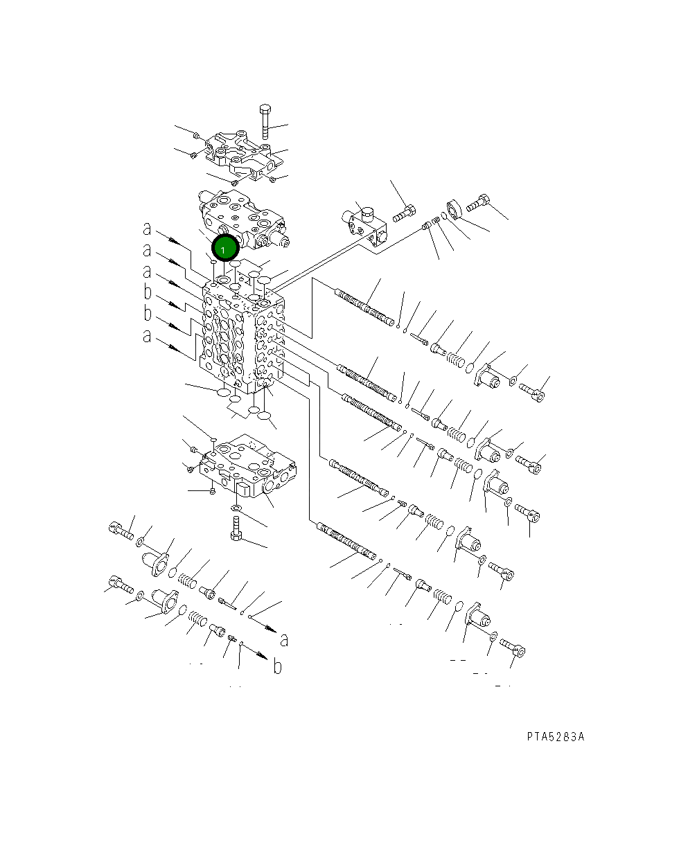 Управляющий клапан 723-38-12102 Komatsu