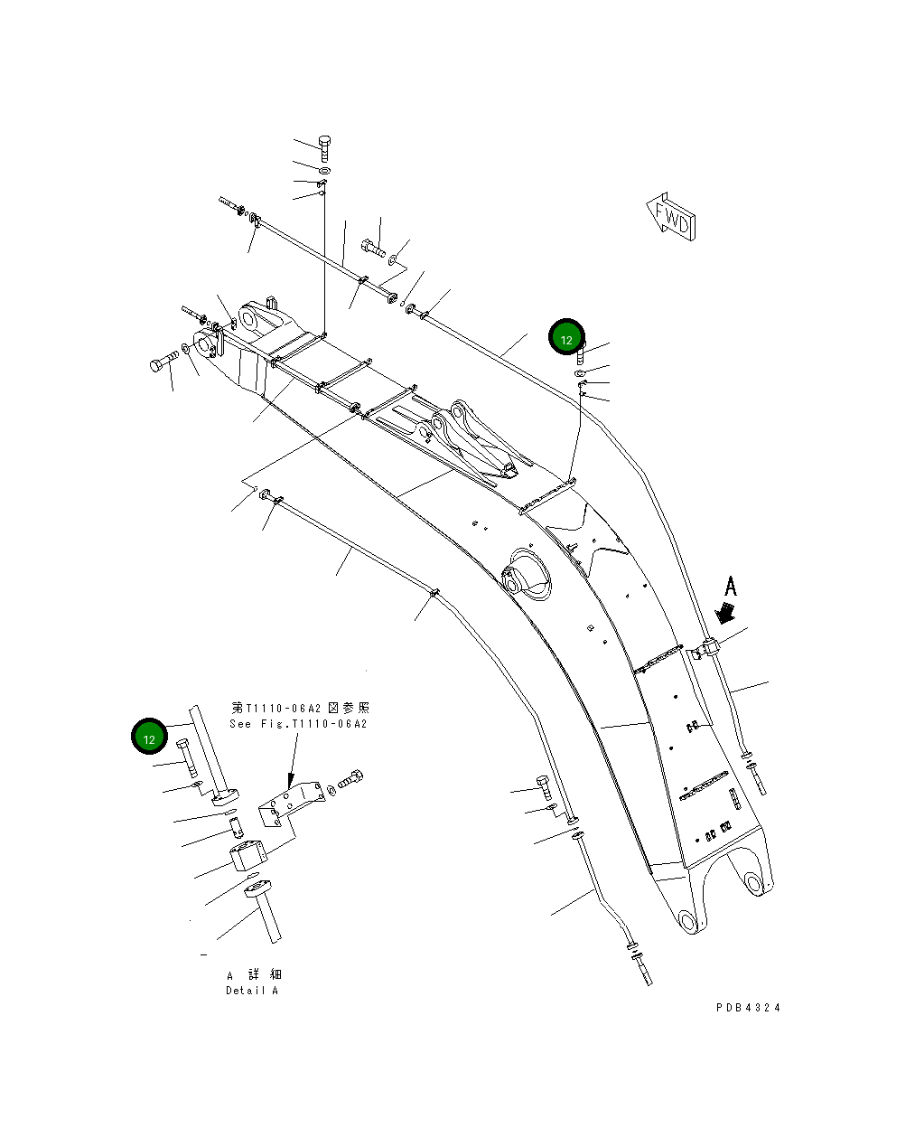 Трубка 209-62-78271 Komatsu