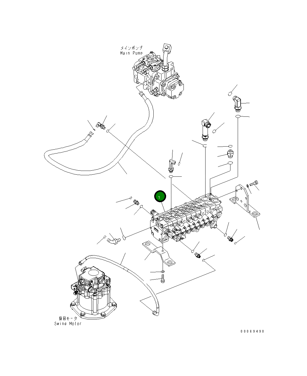 Управляющий клапан 723-19-15700 Komatsu