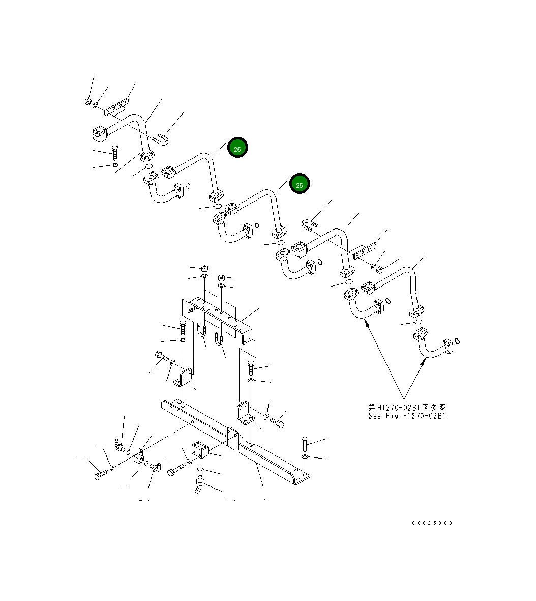 Трубка 208-62-65330 Komatsu