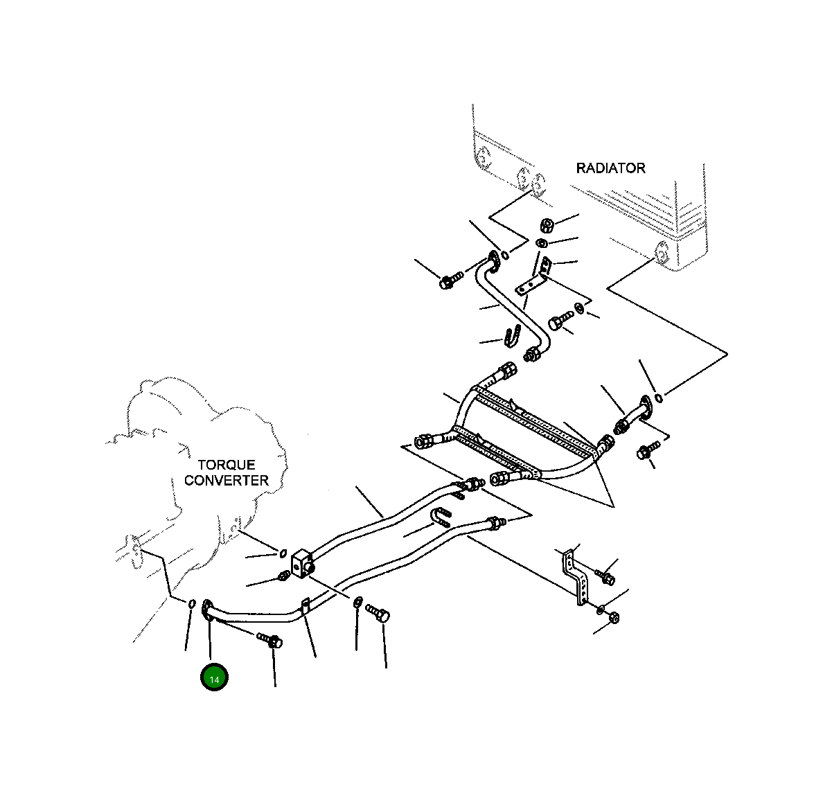 Трубка 424-16-11710 Komatsu