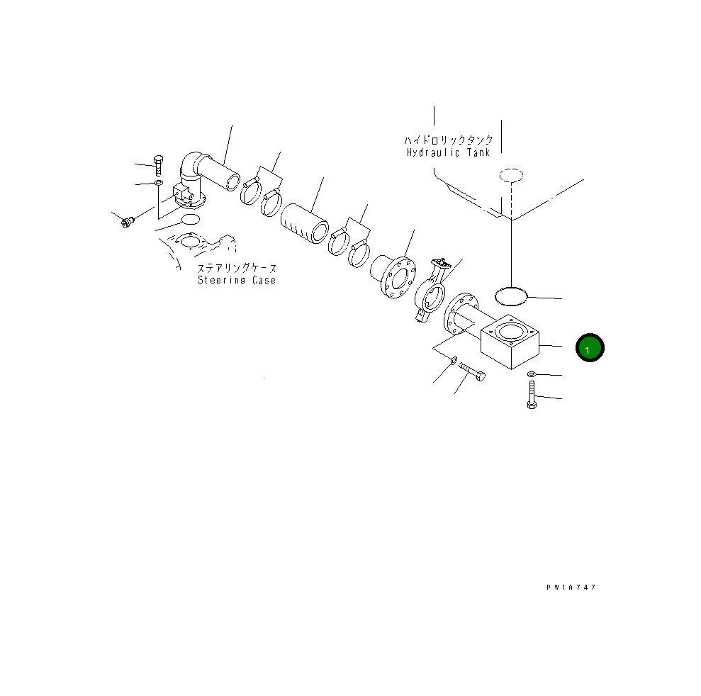 Трубка 19M-60-32120 Komatsu