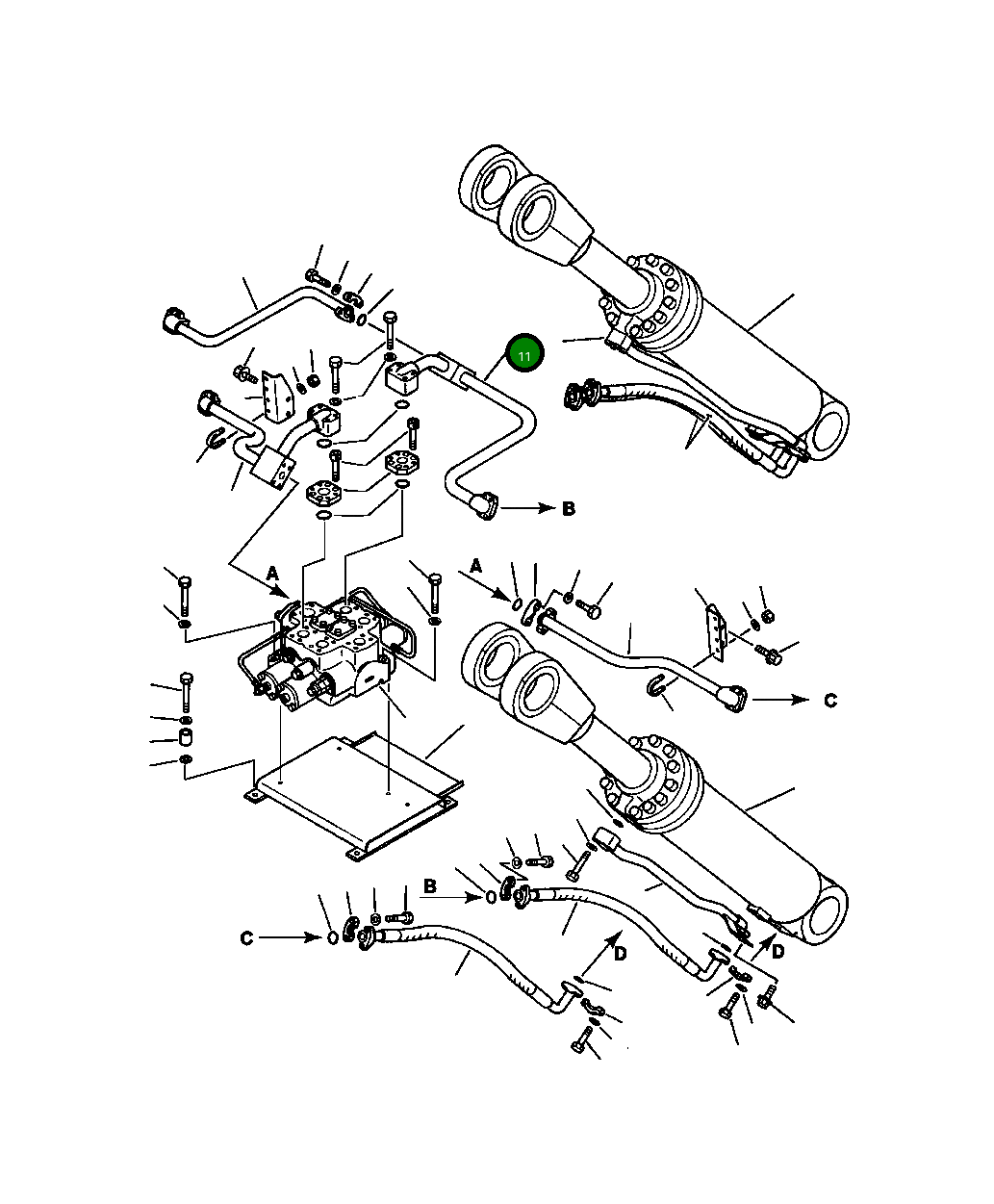 Трубка 425-62-13231 Komatsu