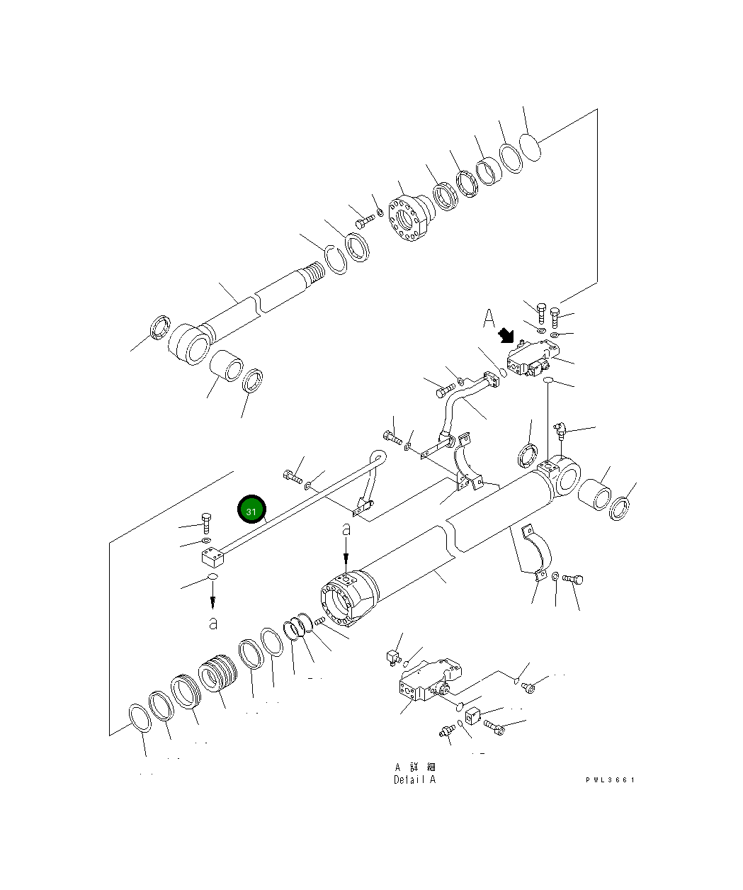 Трубка 21P-63-K3151 Komatsu