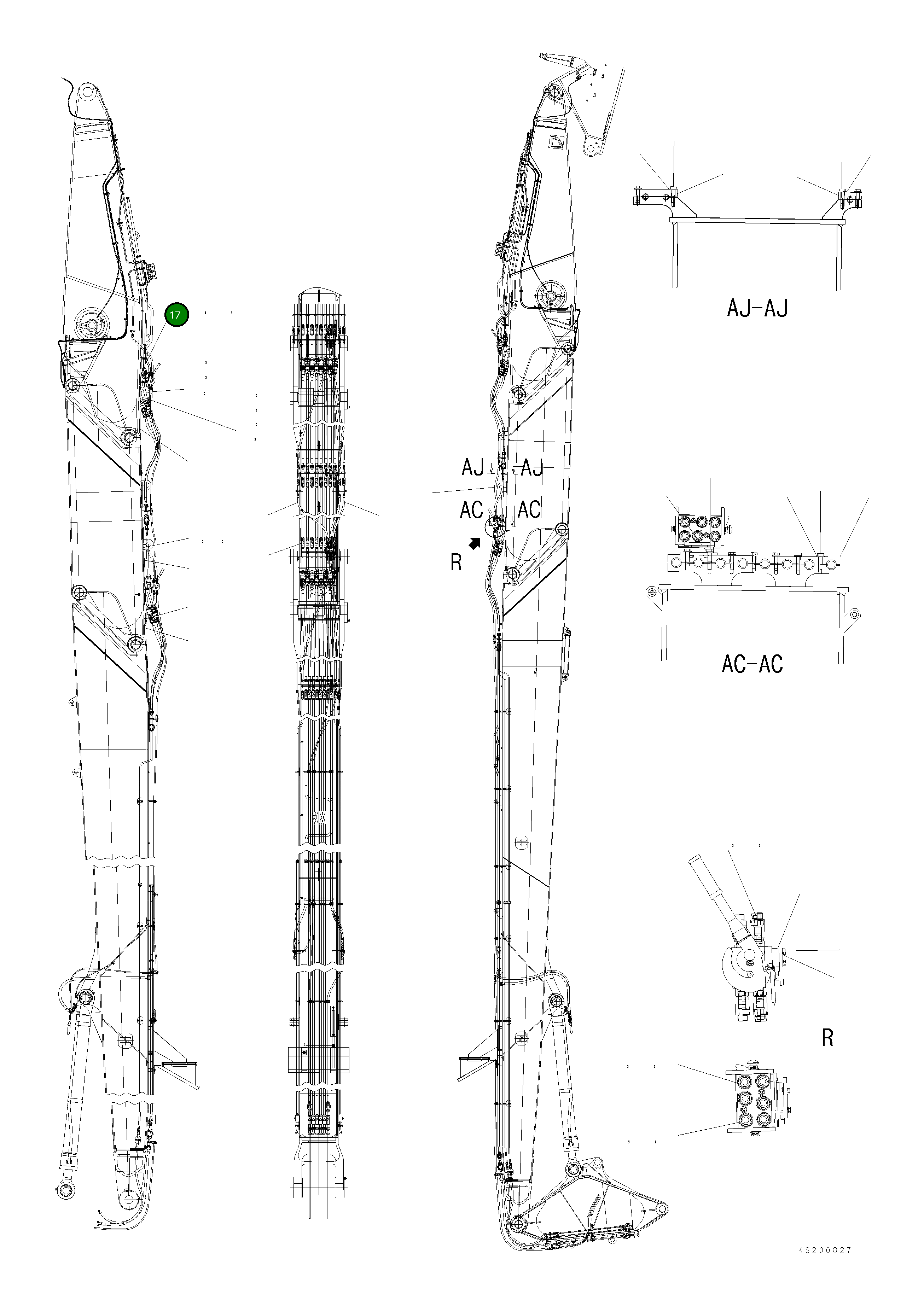 Трубка 209-62-KJ890 Komatsu