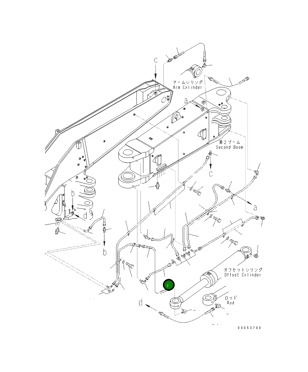 Трубка 208-70-64761 Komatsu