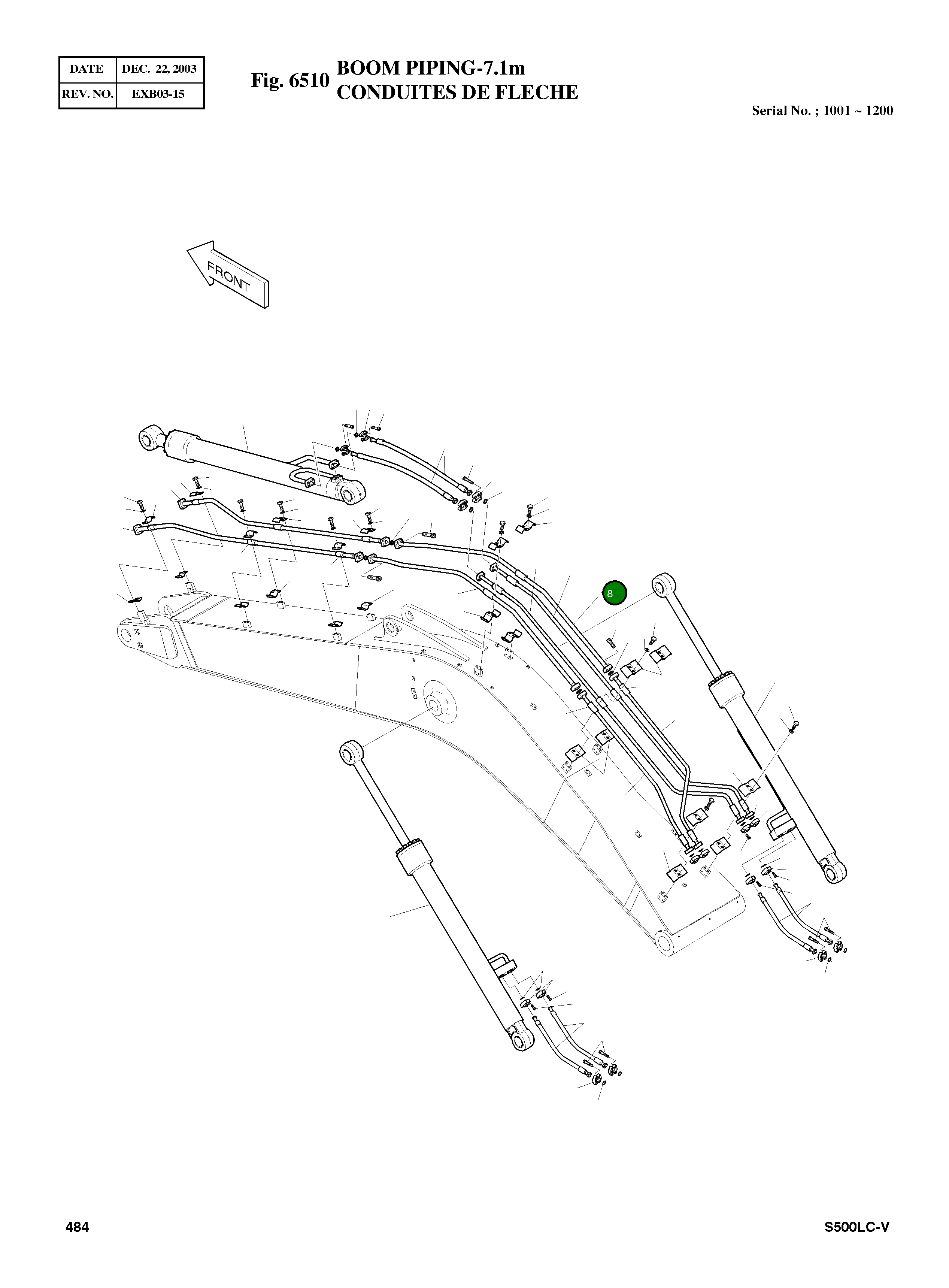Труба 140-00857A Komatsu