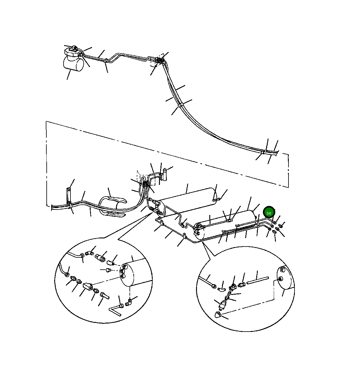 Трубка 1133 730 C2 Komatsu
