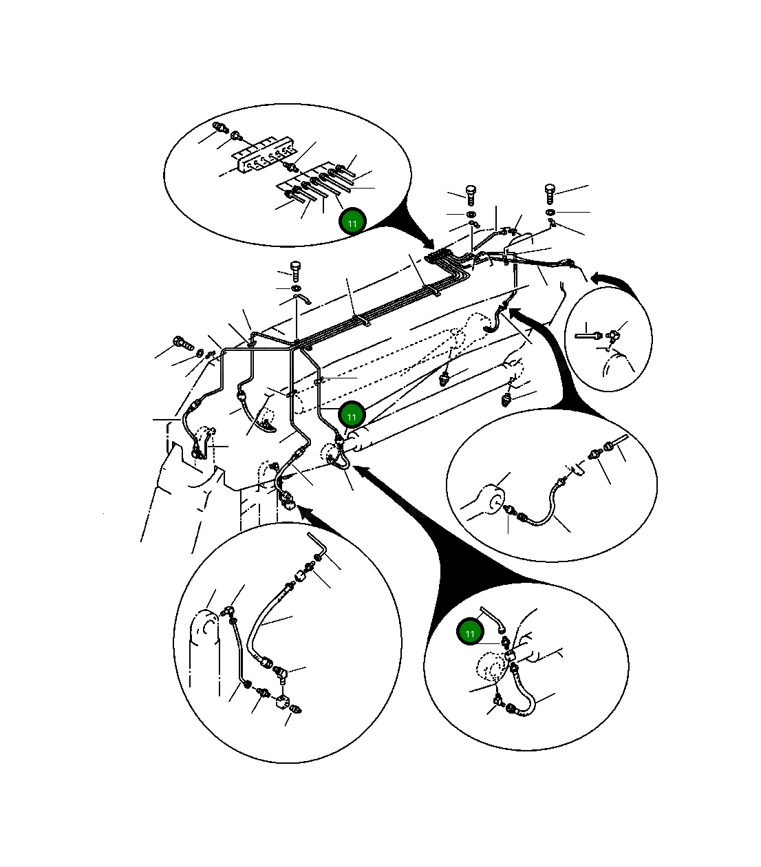 Трубка 209-72-56121 Komatsu