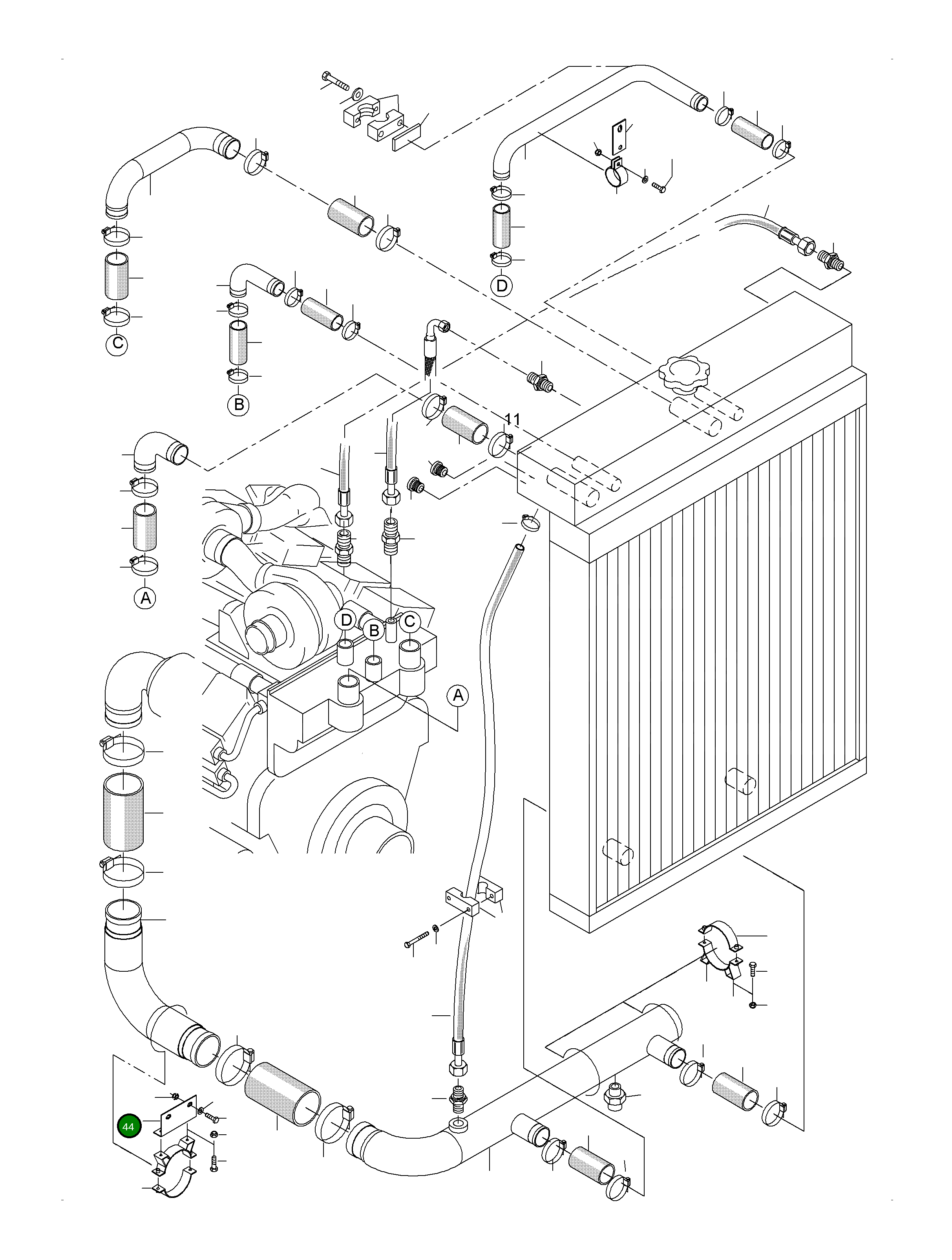 Фиксатор 946 198 40 Komatsu