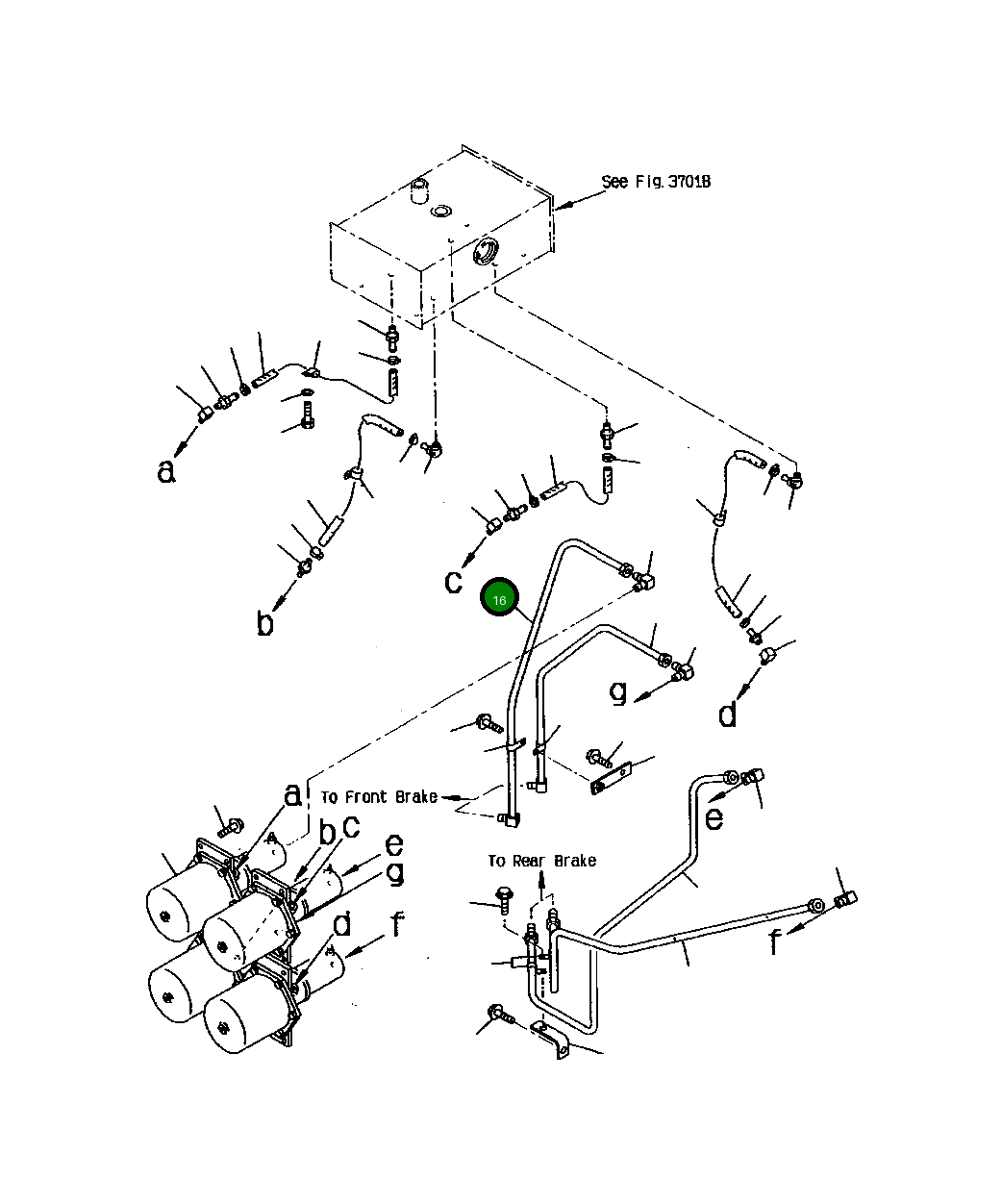 Трубка 427-35-13371 Komatsu