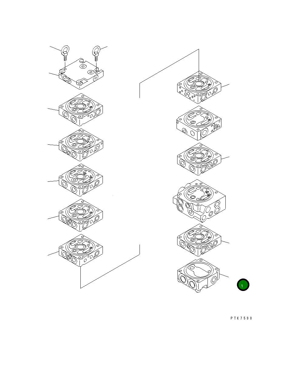 Управляющий клапан 723-18-13901 Komatsu