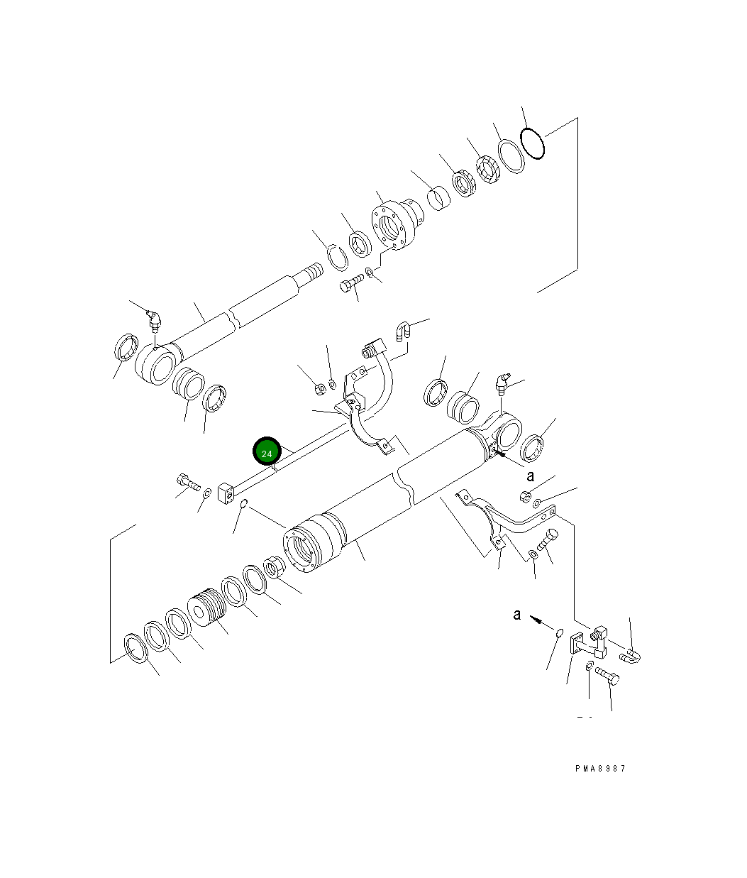 Трубка 20E-966-K470 Komatsu
