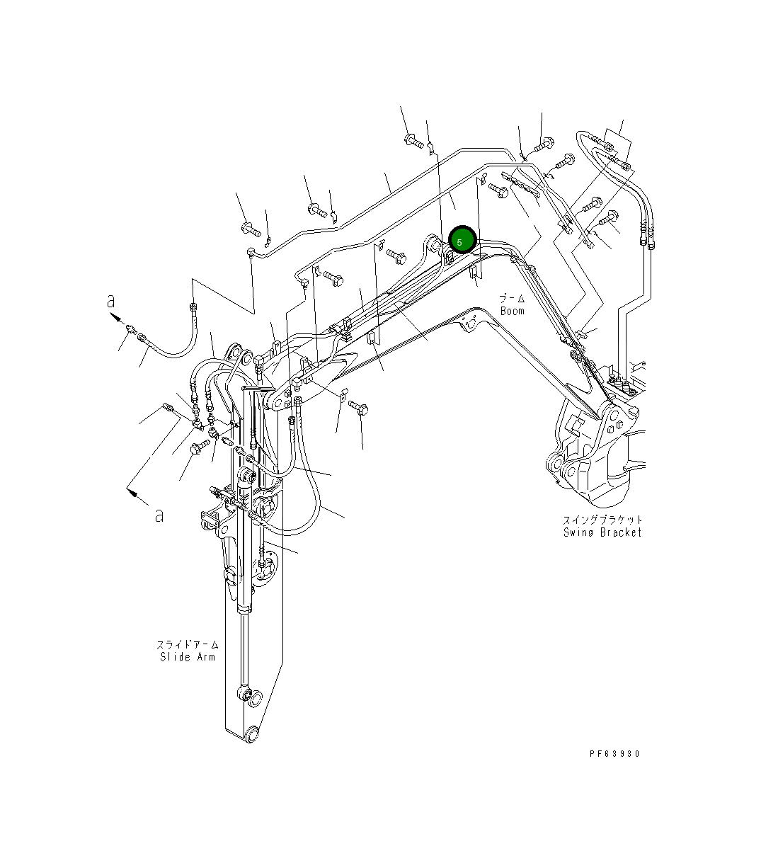 Трубка 20P-62-83630 Komatsu