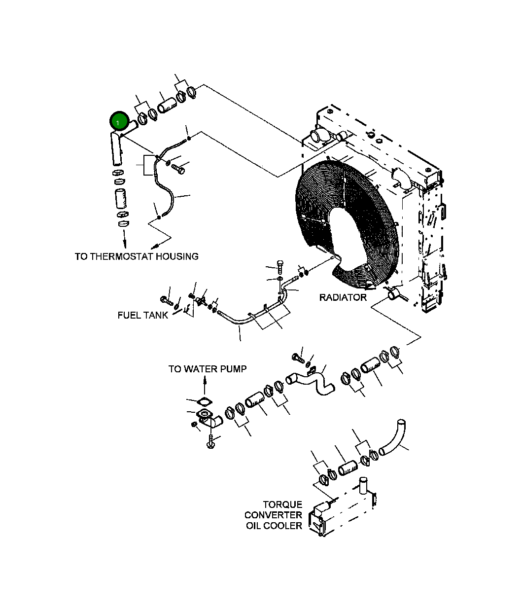 Трубка 428-03-12440 Komatsu