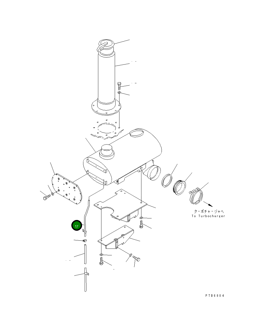 Трубка 209-01-78362 Komatsu