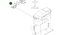 Трубка 208-01-67260 Komatsu