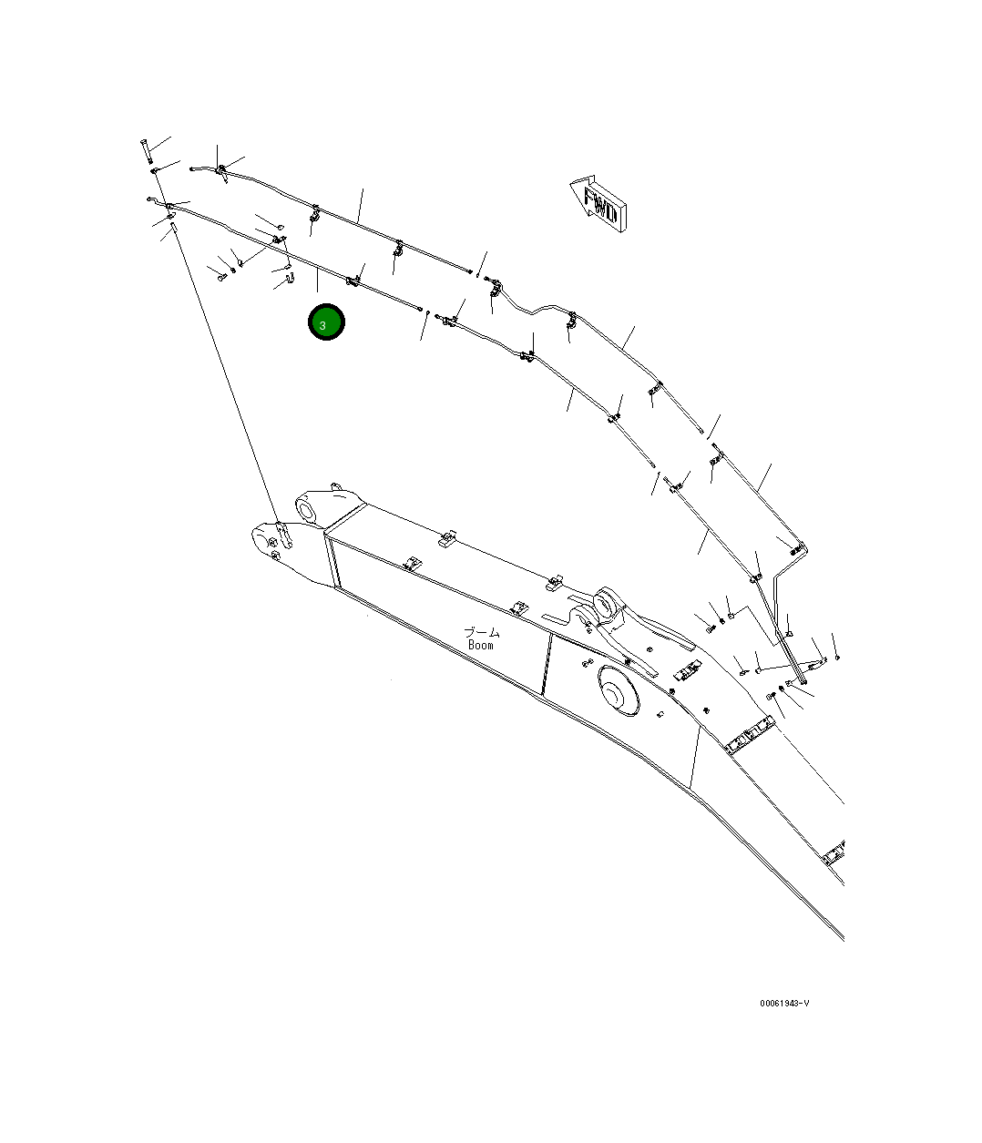 Трубка 208-62-K3210 Komatsu