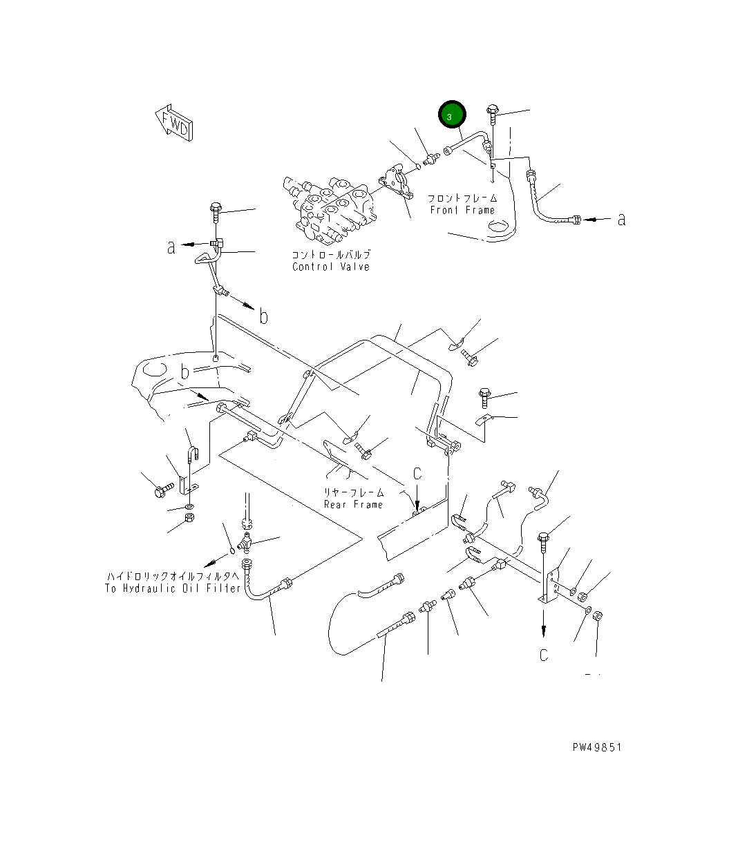 Трубка 363-855-3780 Komatsu