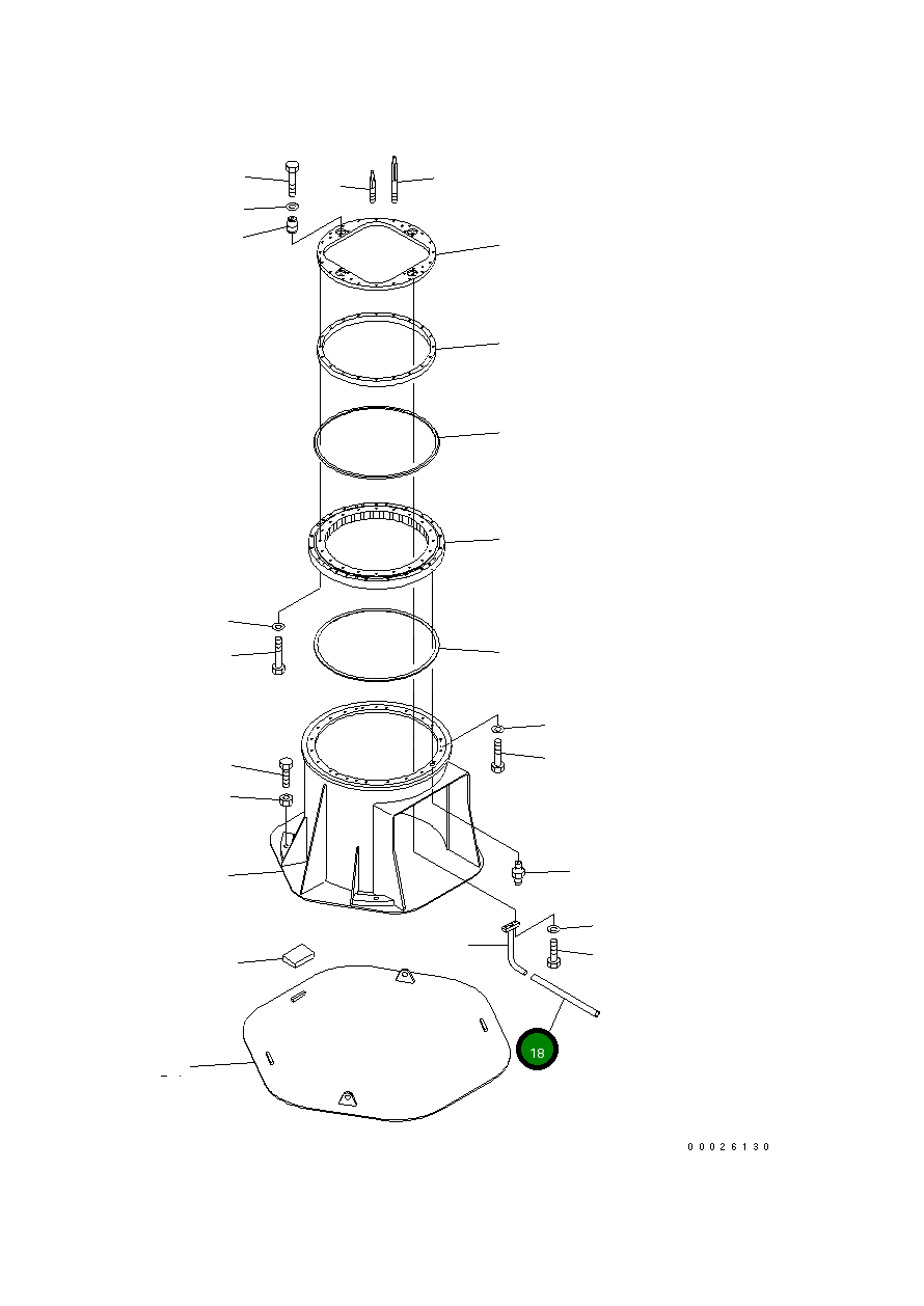 Трубка 208-98-61560 Komatsu