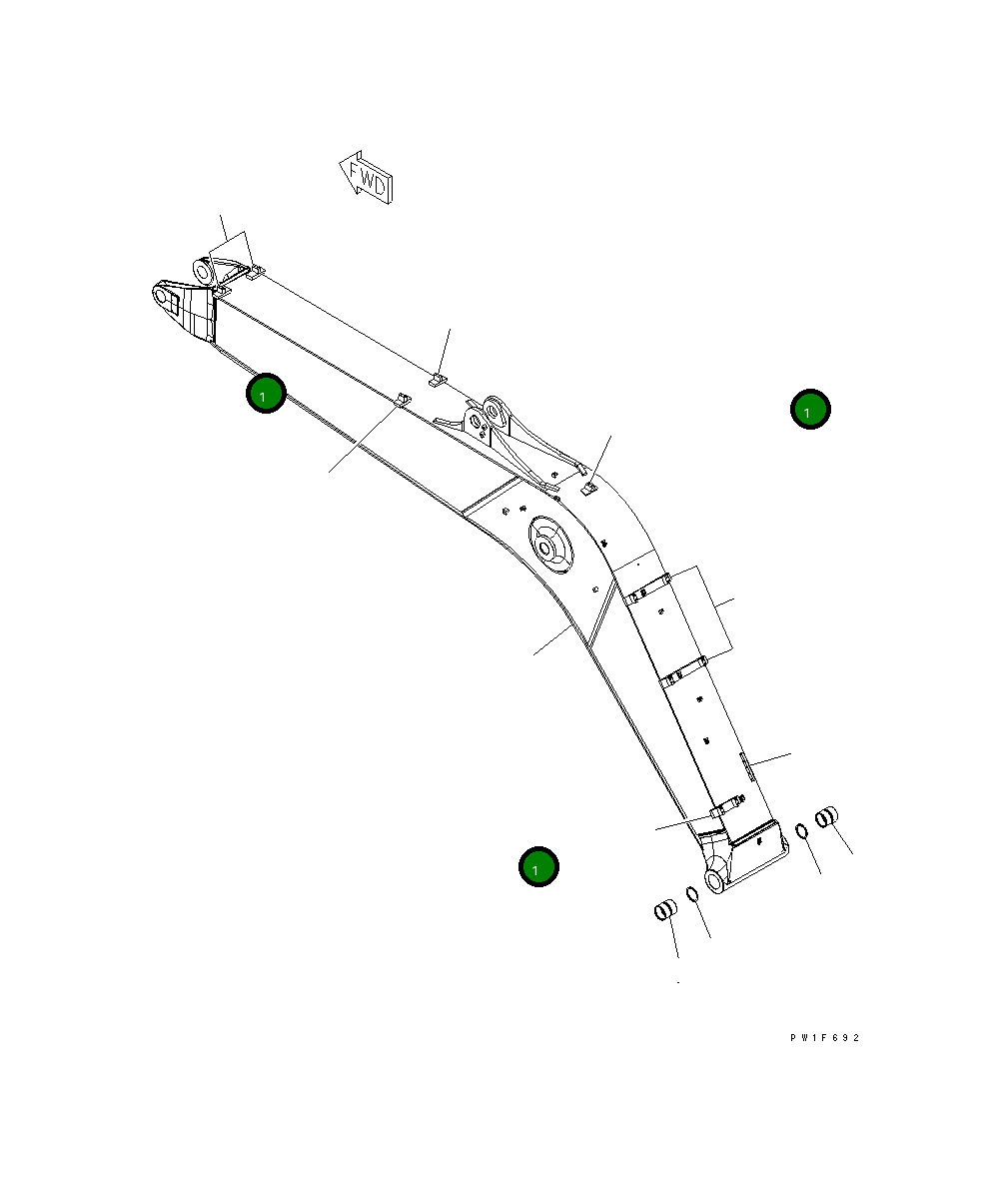 Стрела 21K-70-71111 Komatsu