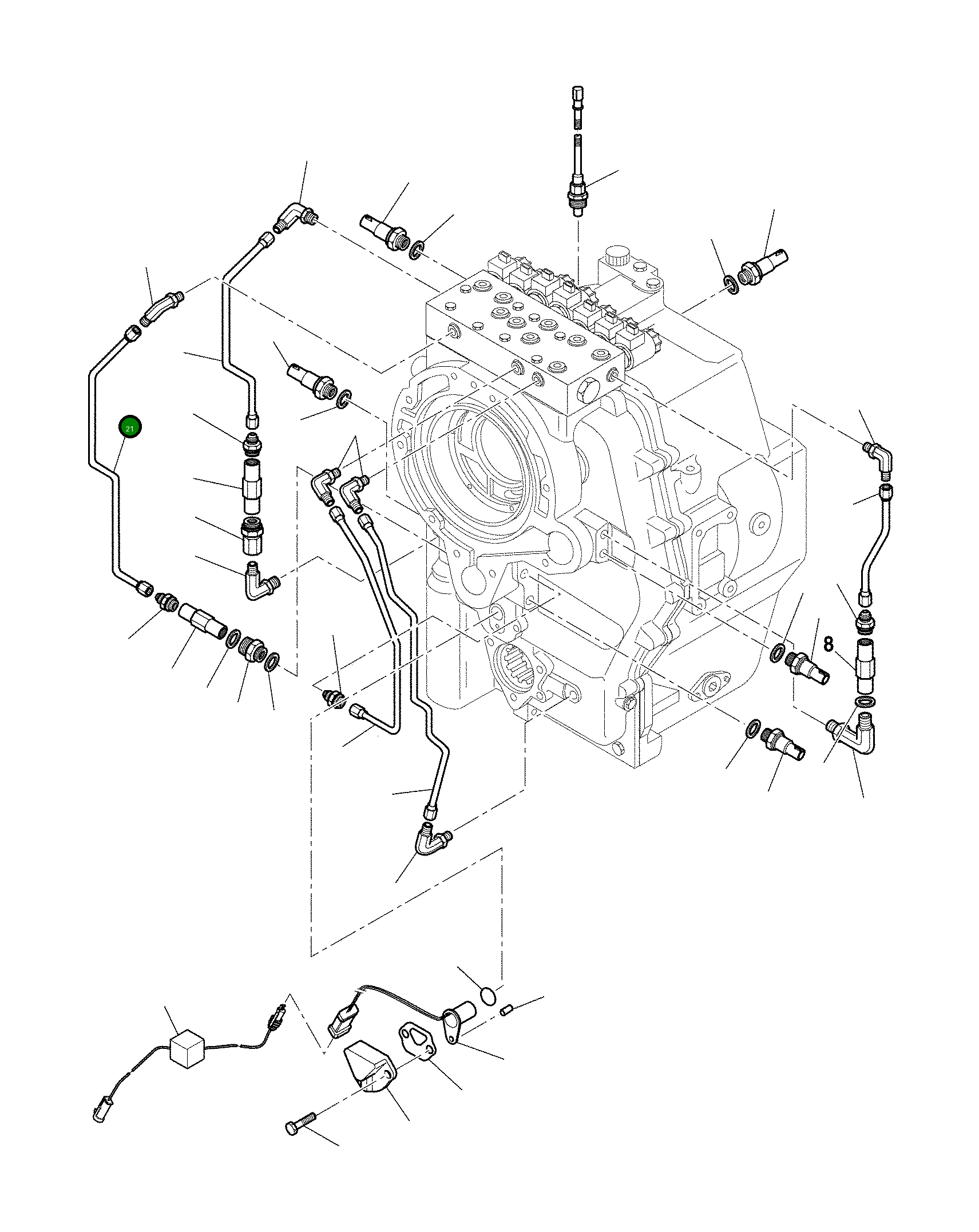 Труба CA0140305 Komatsu