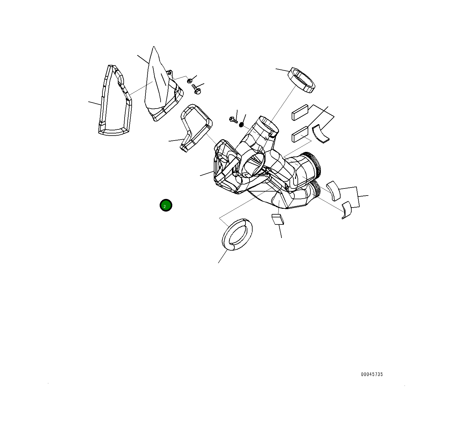 Уплотнение 20Y5313480 Komatsu