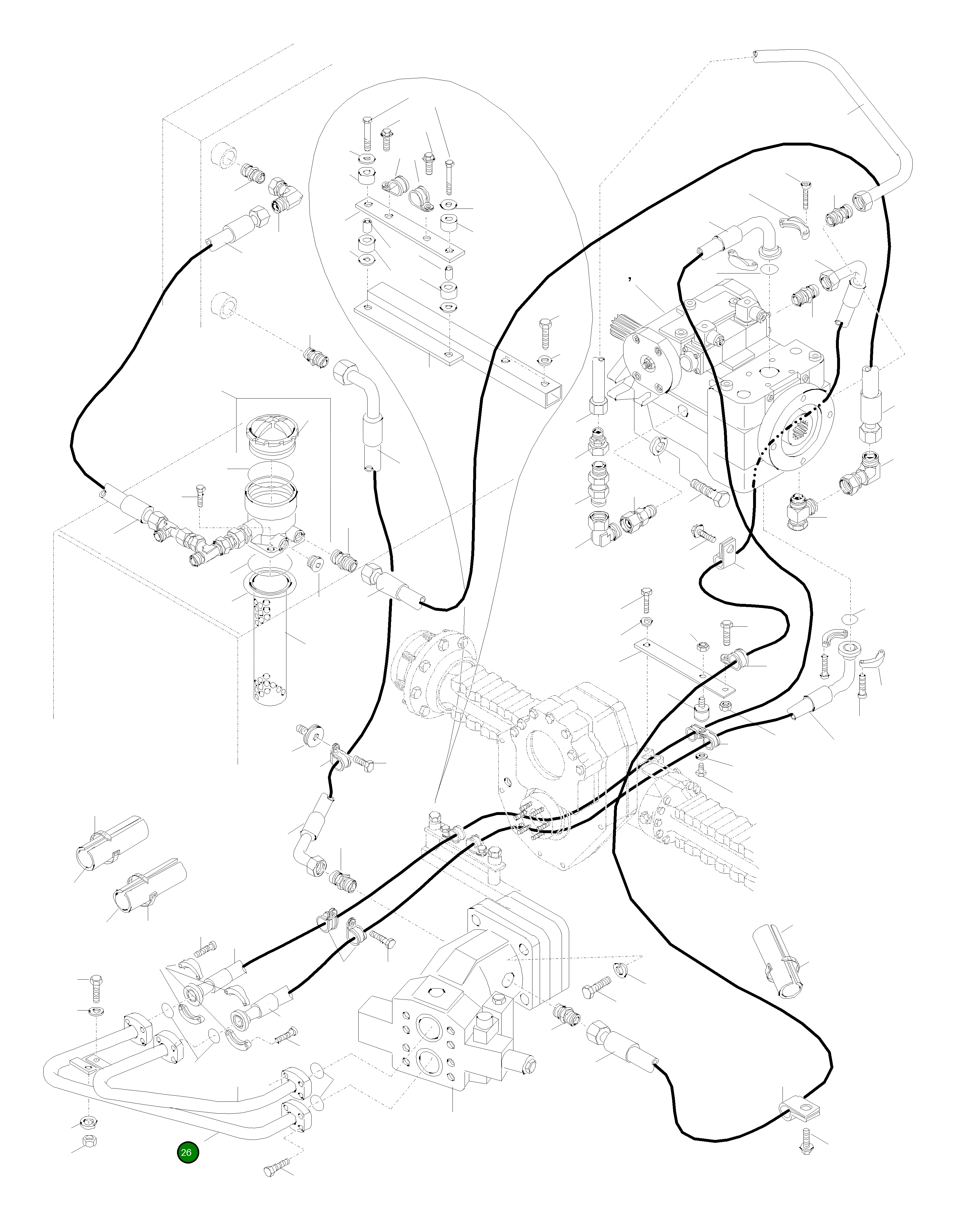 Трубка 42T-62-12150 Komatsu