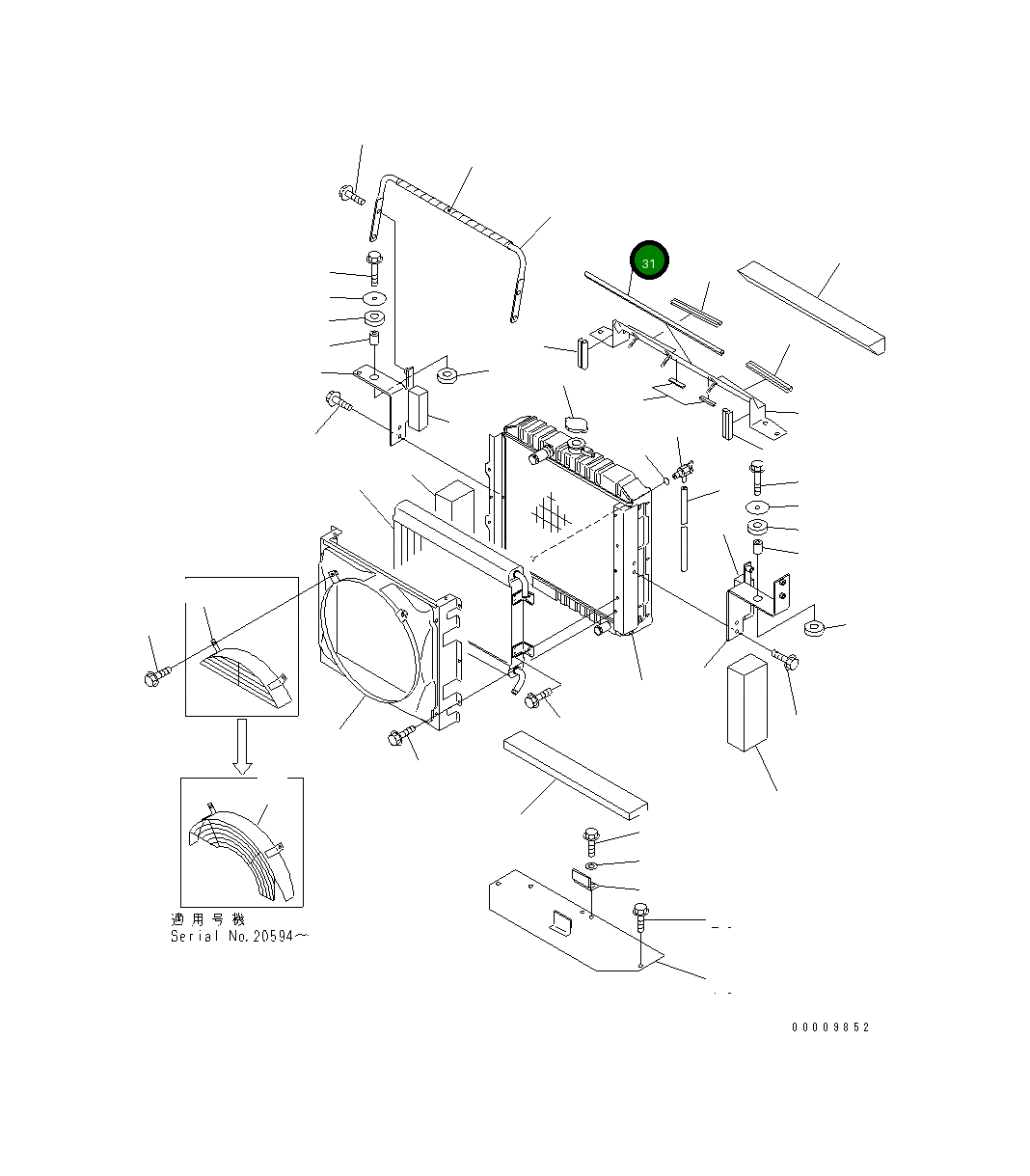 Уплотнение 42A-03-21360 Komatsu