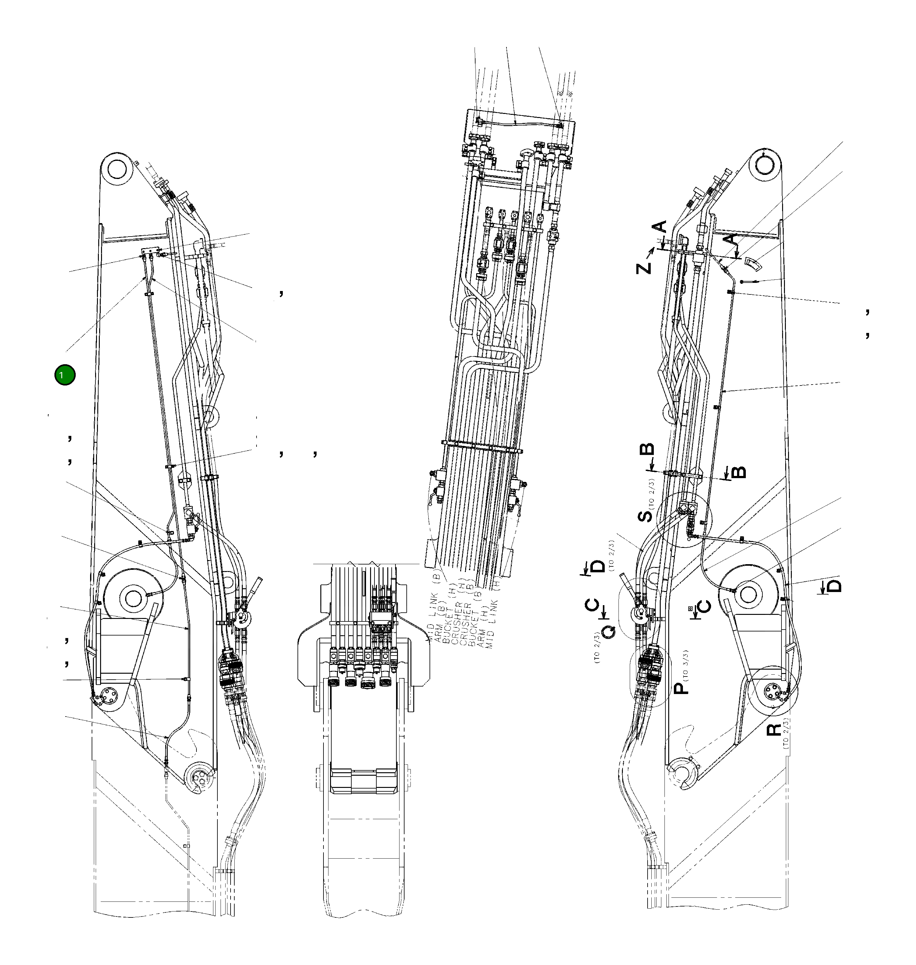 Трубка KV-B240-2530 Komatsu