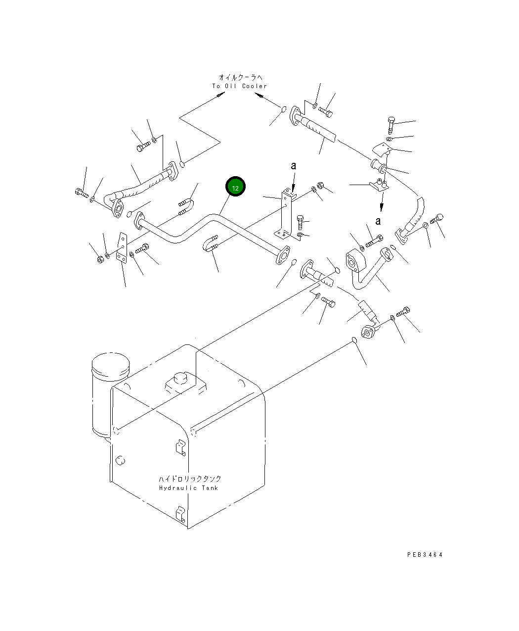 Трубка 208-62-67311 Komatsu