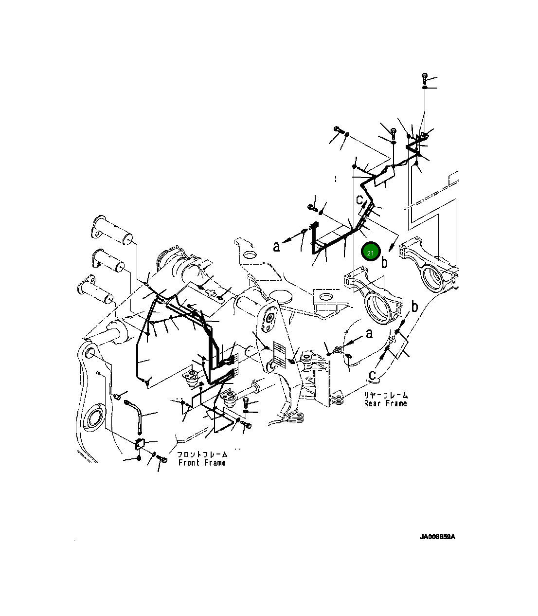 Трубка 425-46-36231 Komatsu
