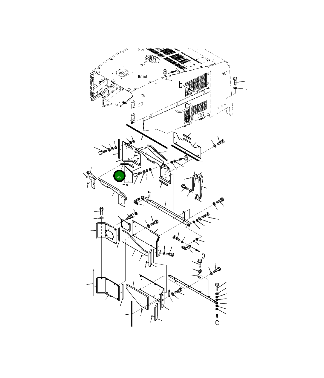 Уплотнение 425-54-47130 Komatsu