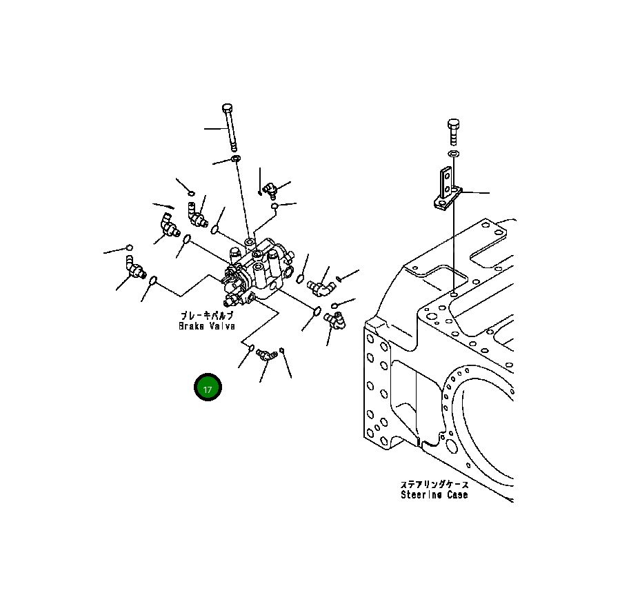 Угловой штуцер 02782-10423 Komatsu