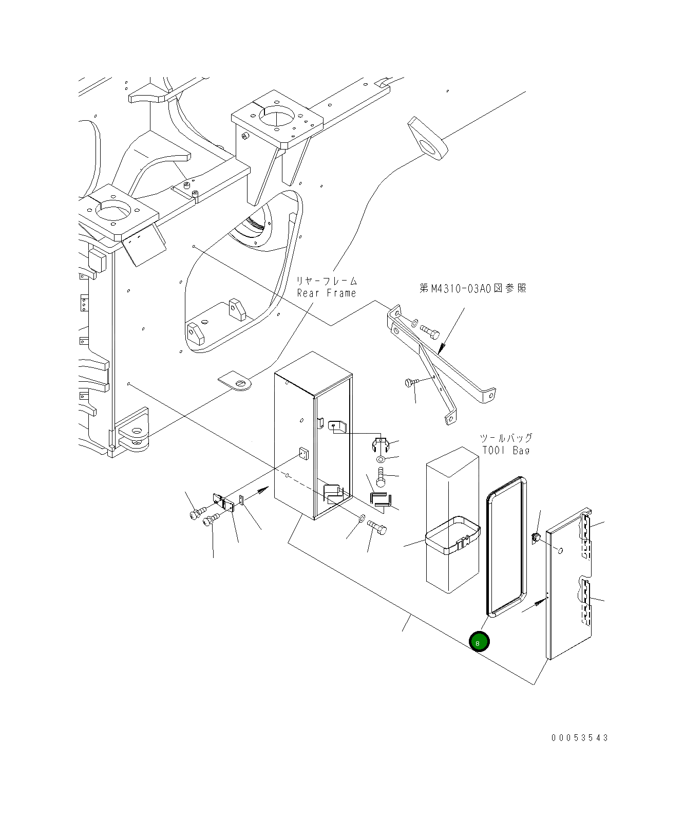 Уплотнение 424-46-44320 Komatsu