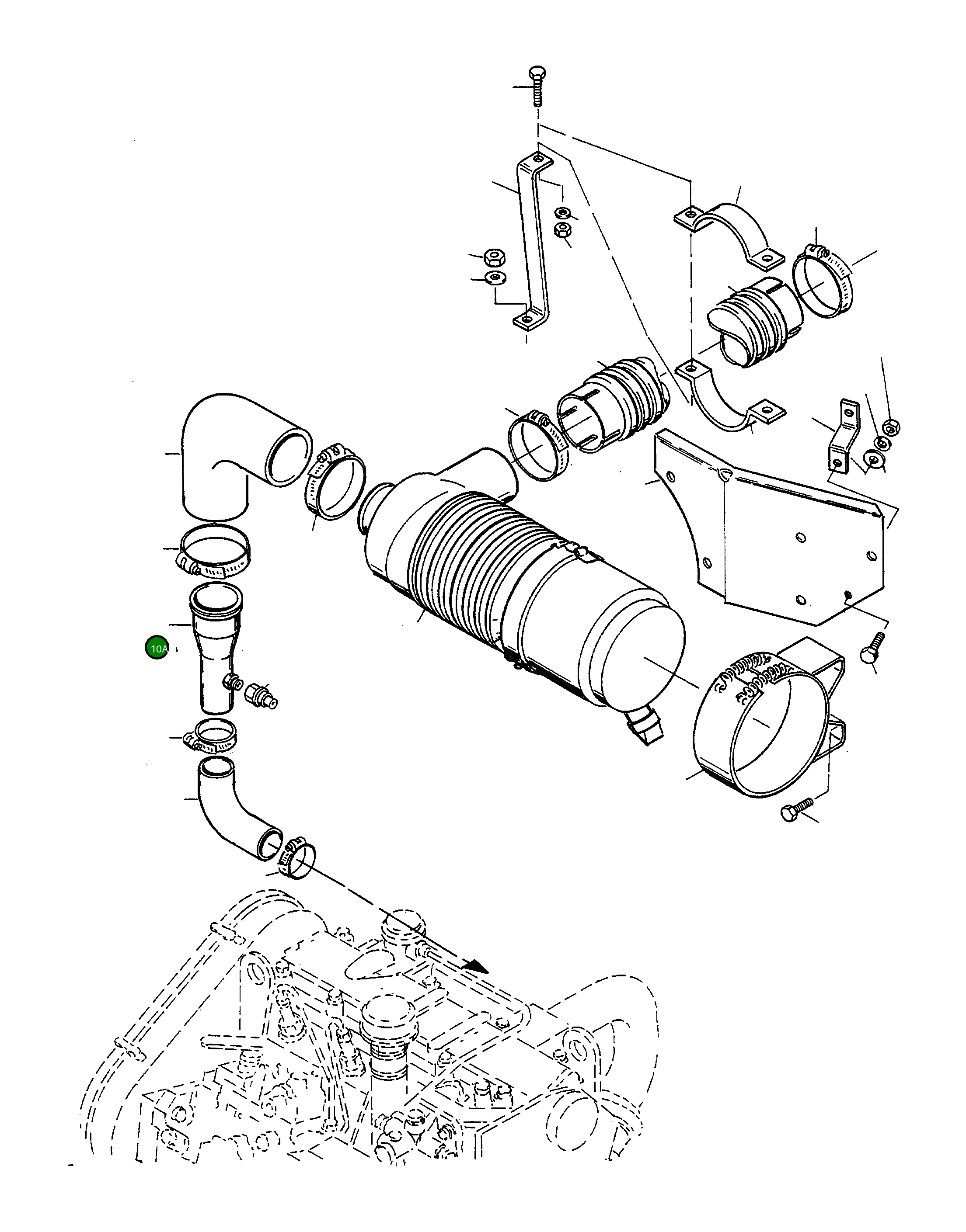 Труба 4250809M91 Komatsu