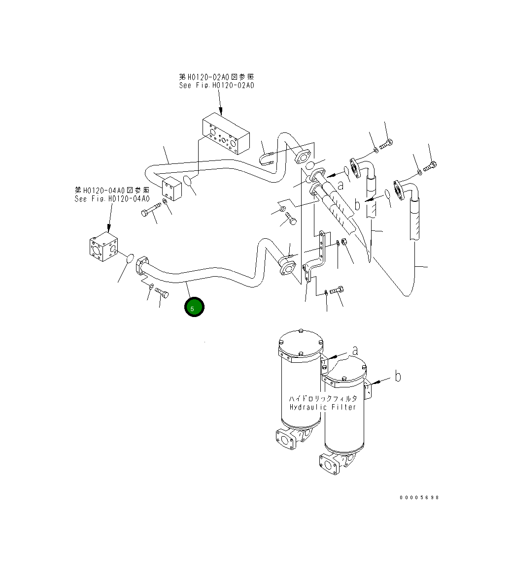 Трубка 209-62-73591 Komatsu