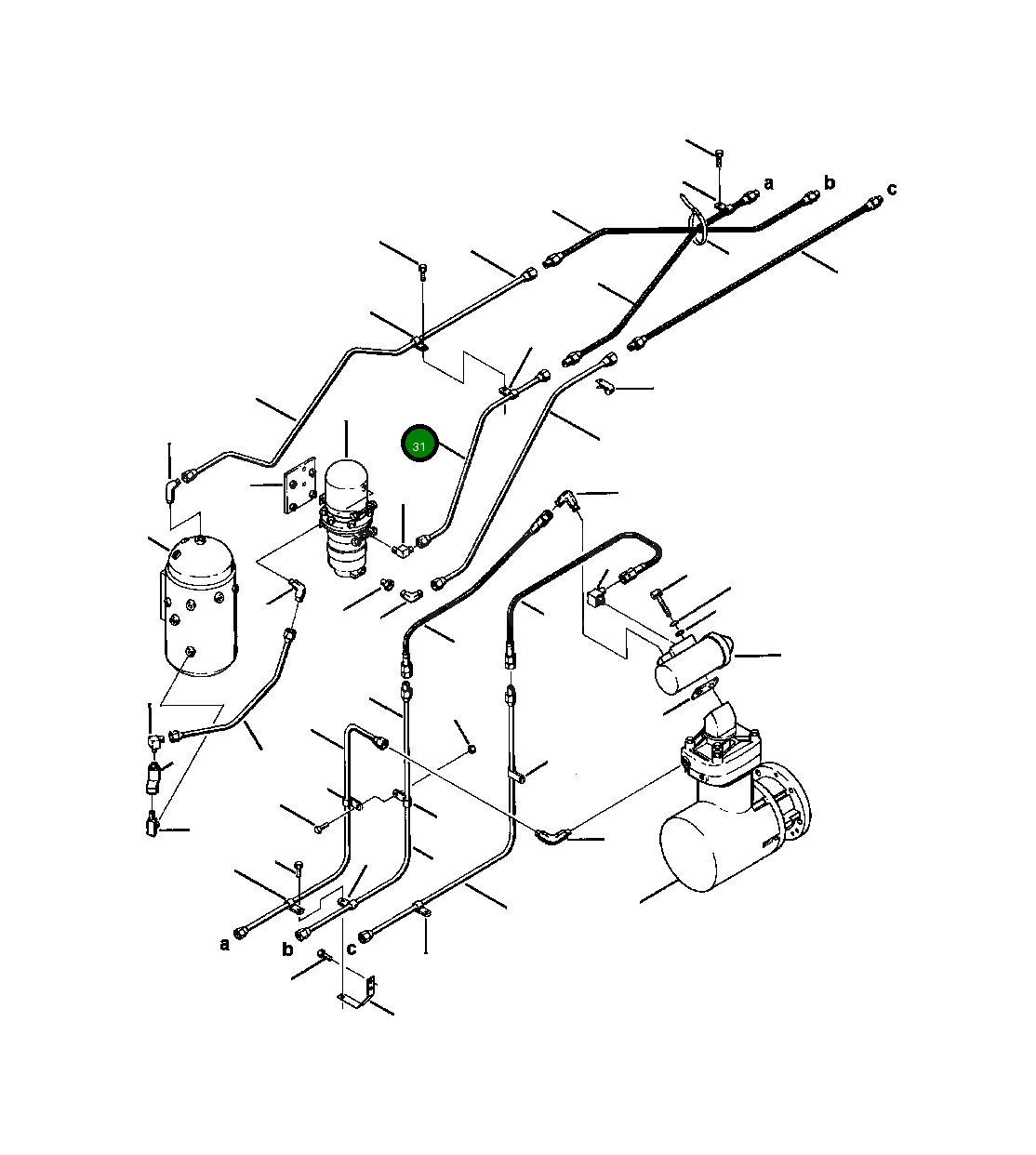 Трубка 421-35-16181 Komatsu