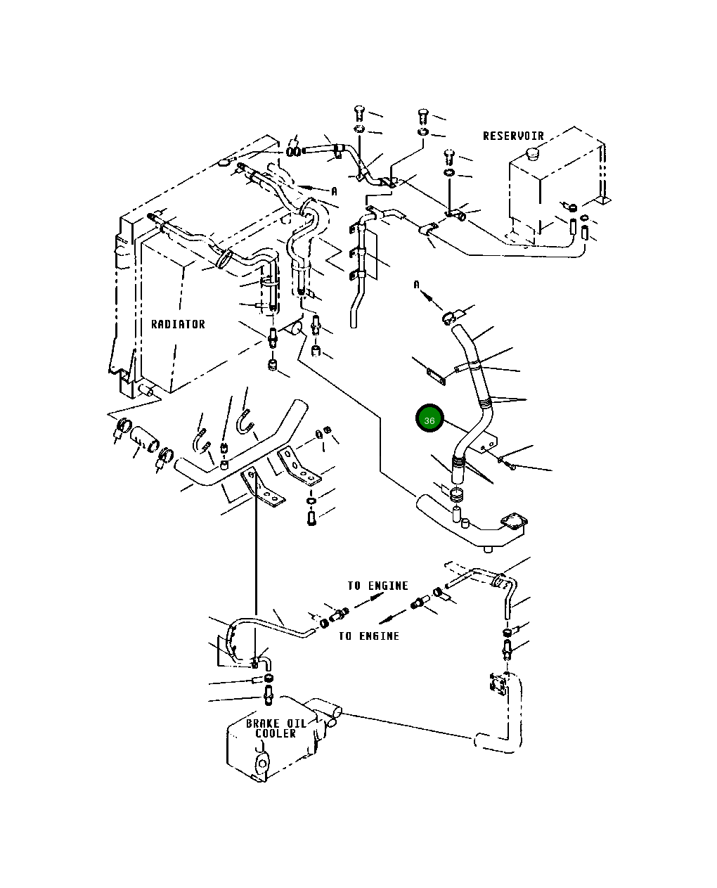 Трубка 561-03-72230 Komatsu