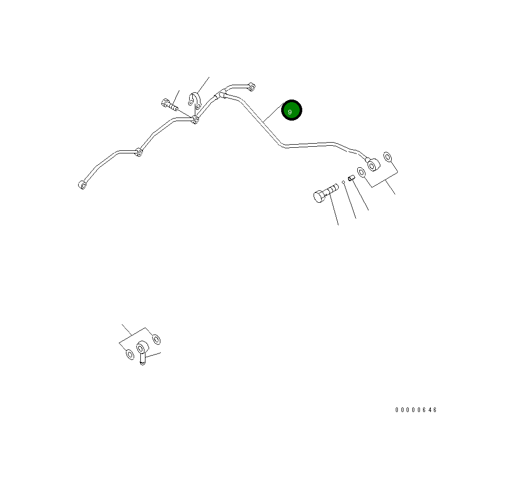 Трубка 6737-72-5360 Komatsu