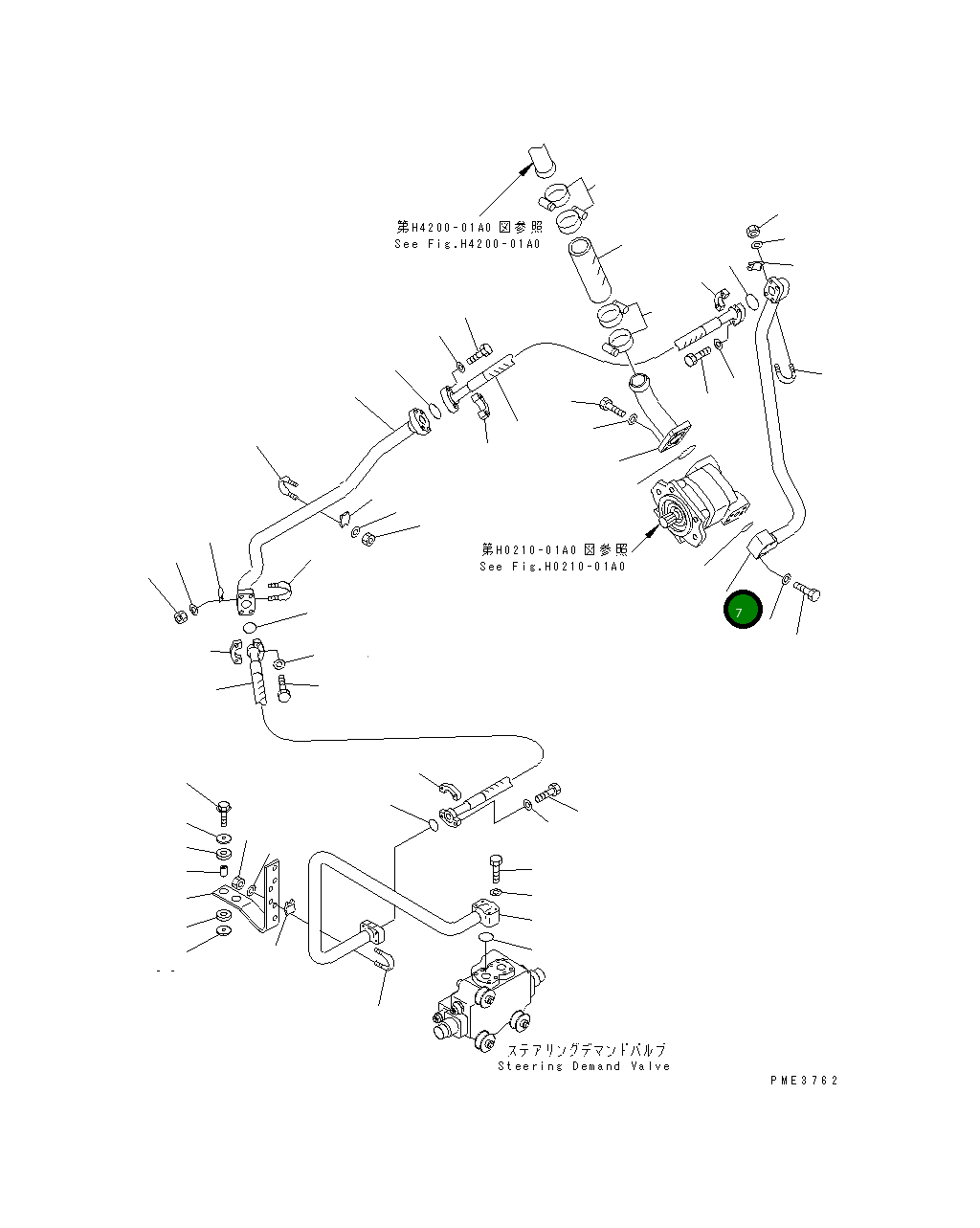Трубка 425-62-21120 Komatsu