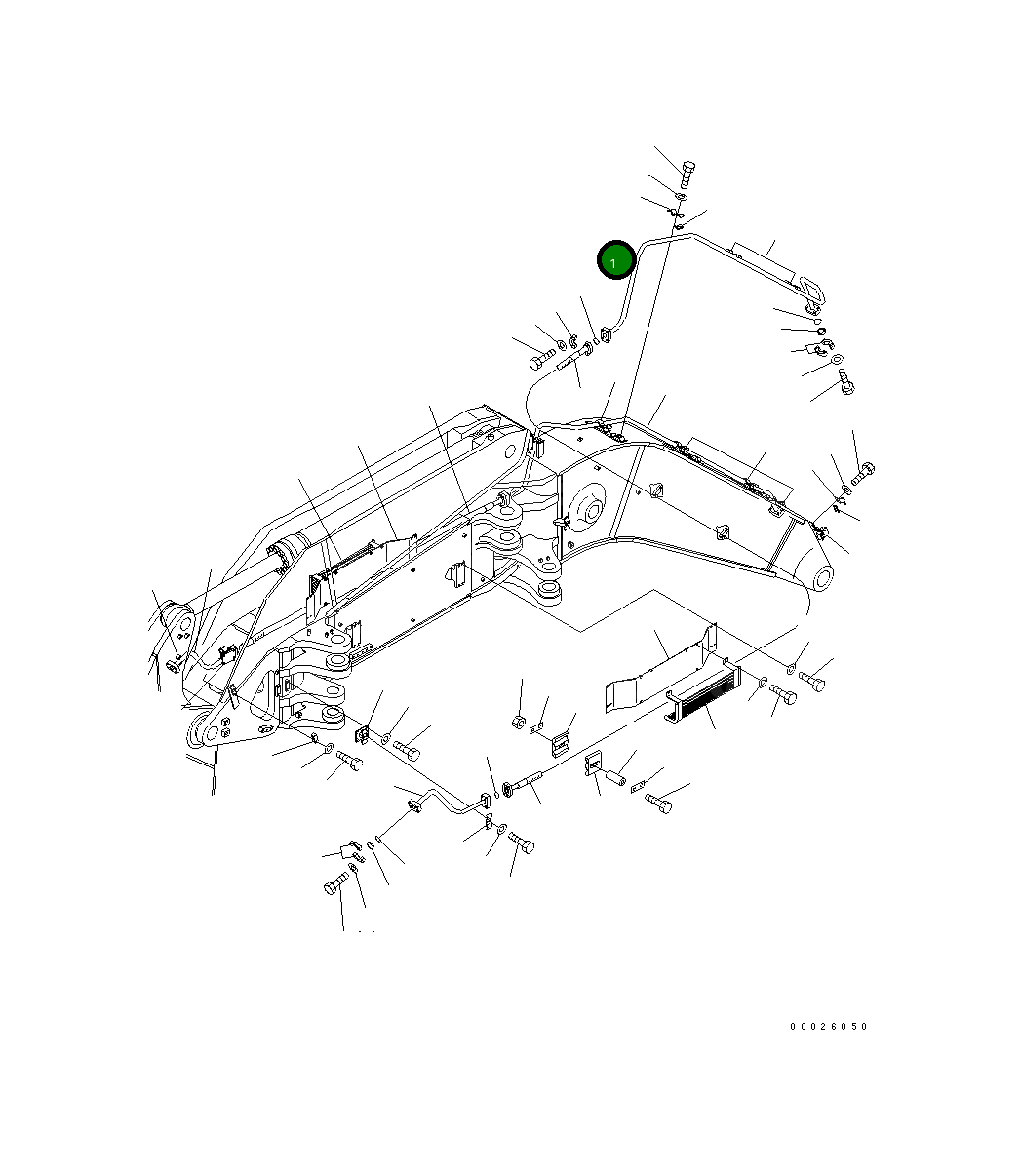 Трубка 208-62-64530 Komatsu