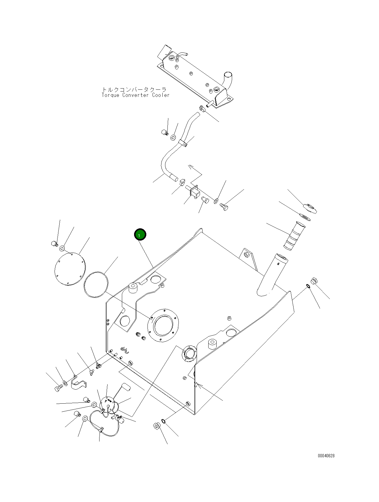 Топливный бак 423-04-H1100 Komatsu